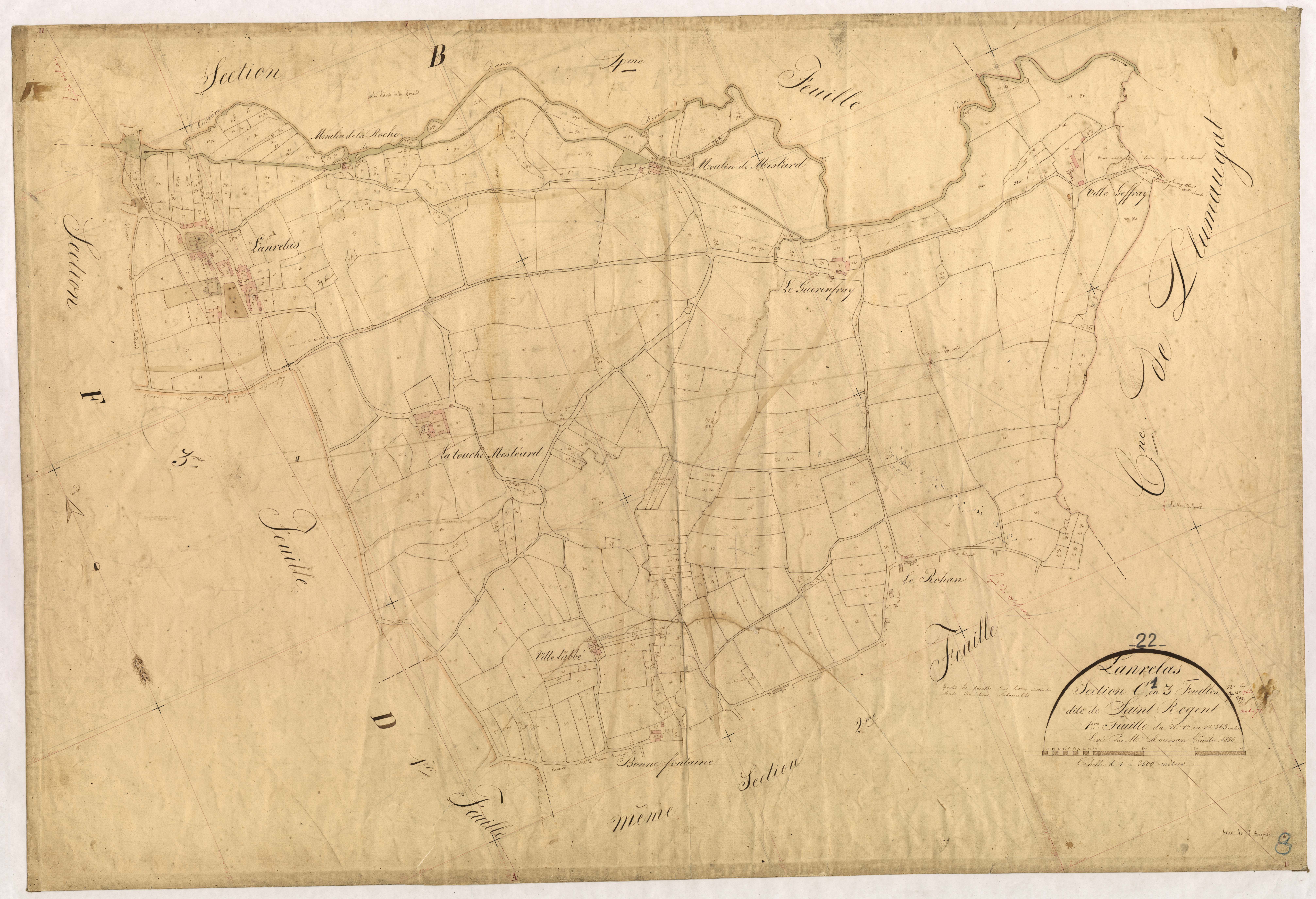 Lanrelas - Section C, 1re feuille