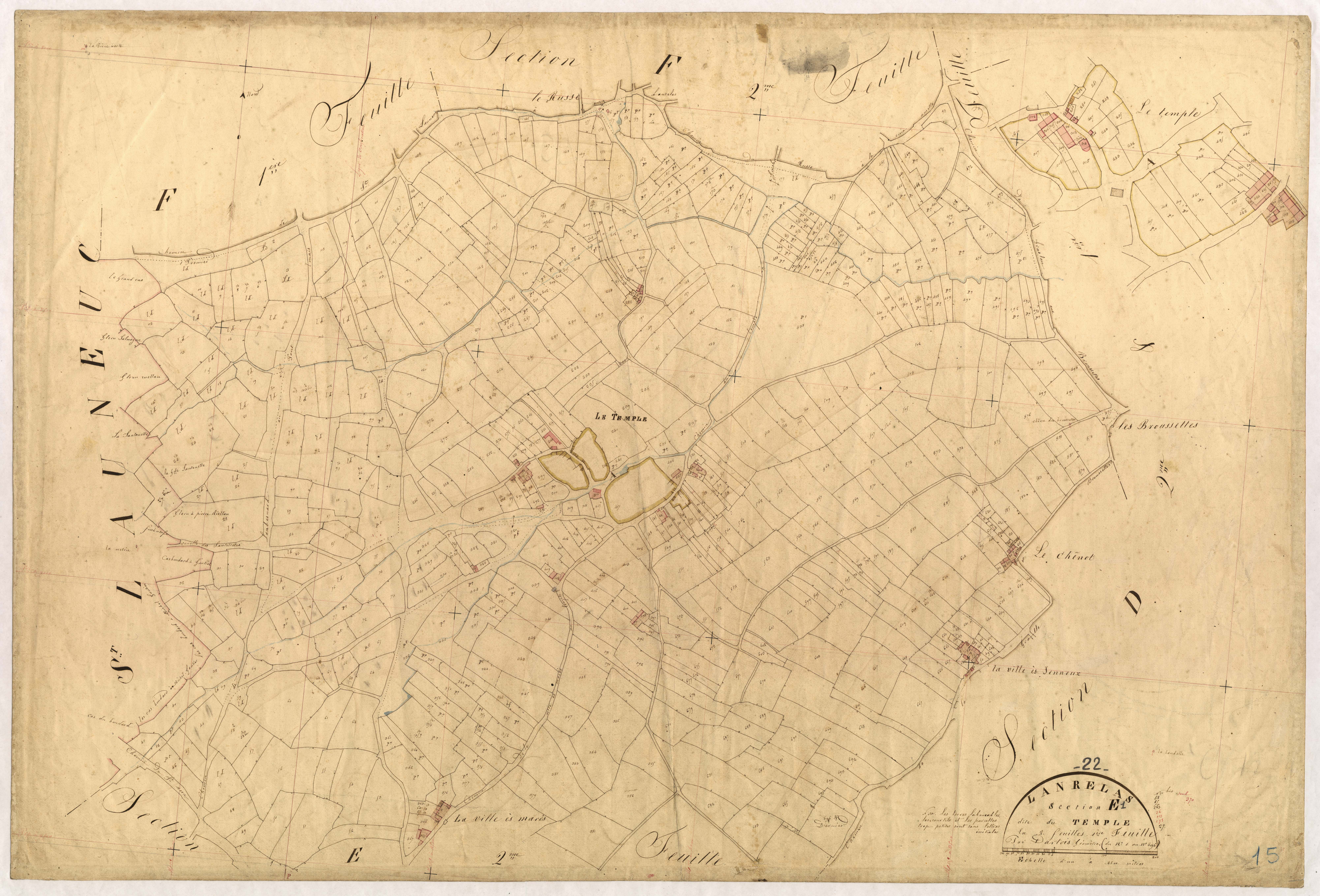 Lanrelas - Section E, 1re feuille
