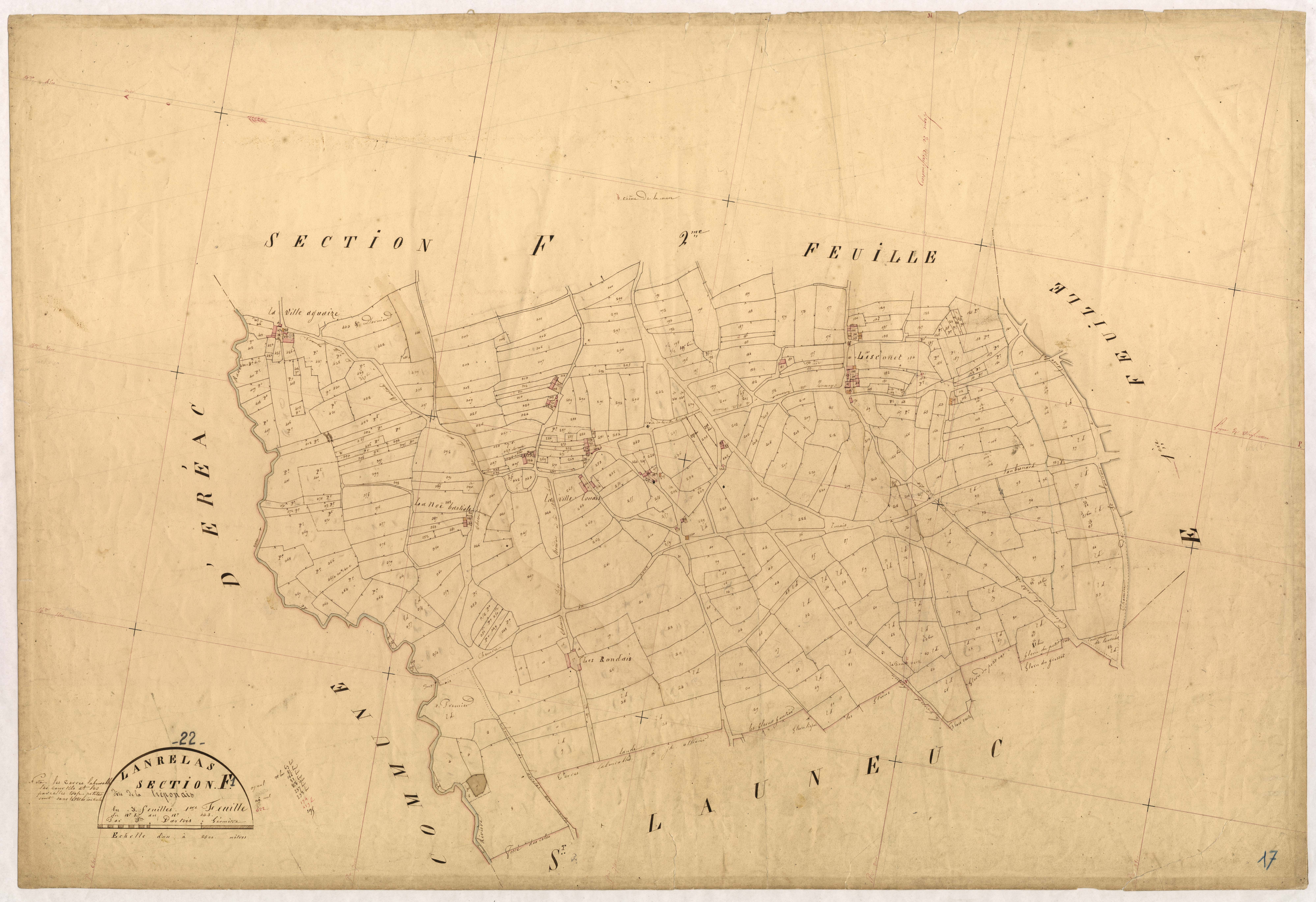 Lanrelas - Section F, 1re feuille