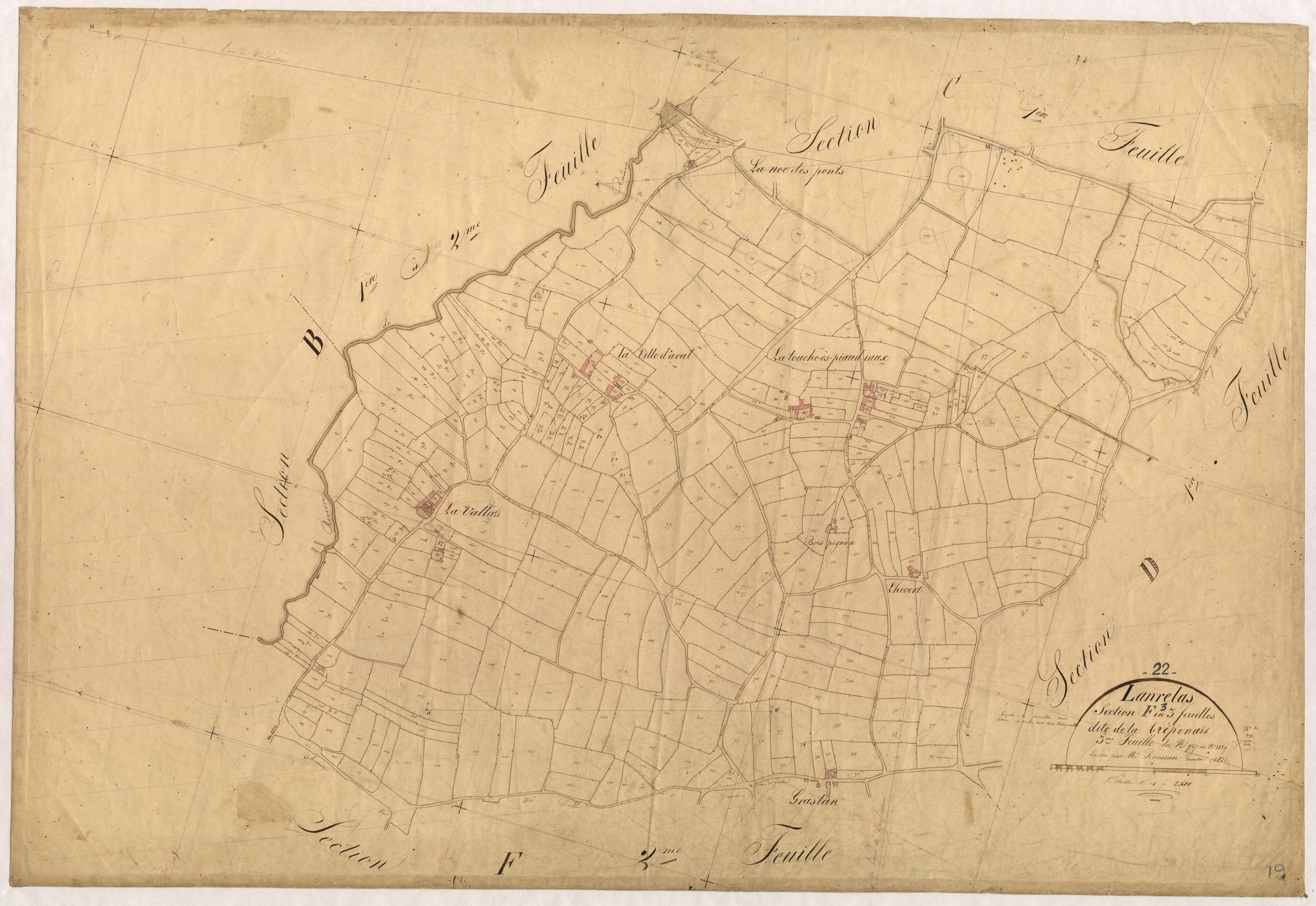Lanrelas - Section F, 3e feuille