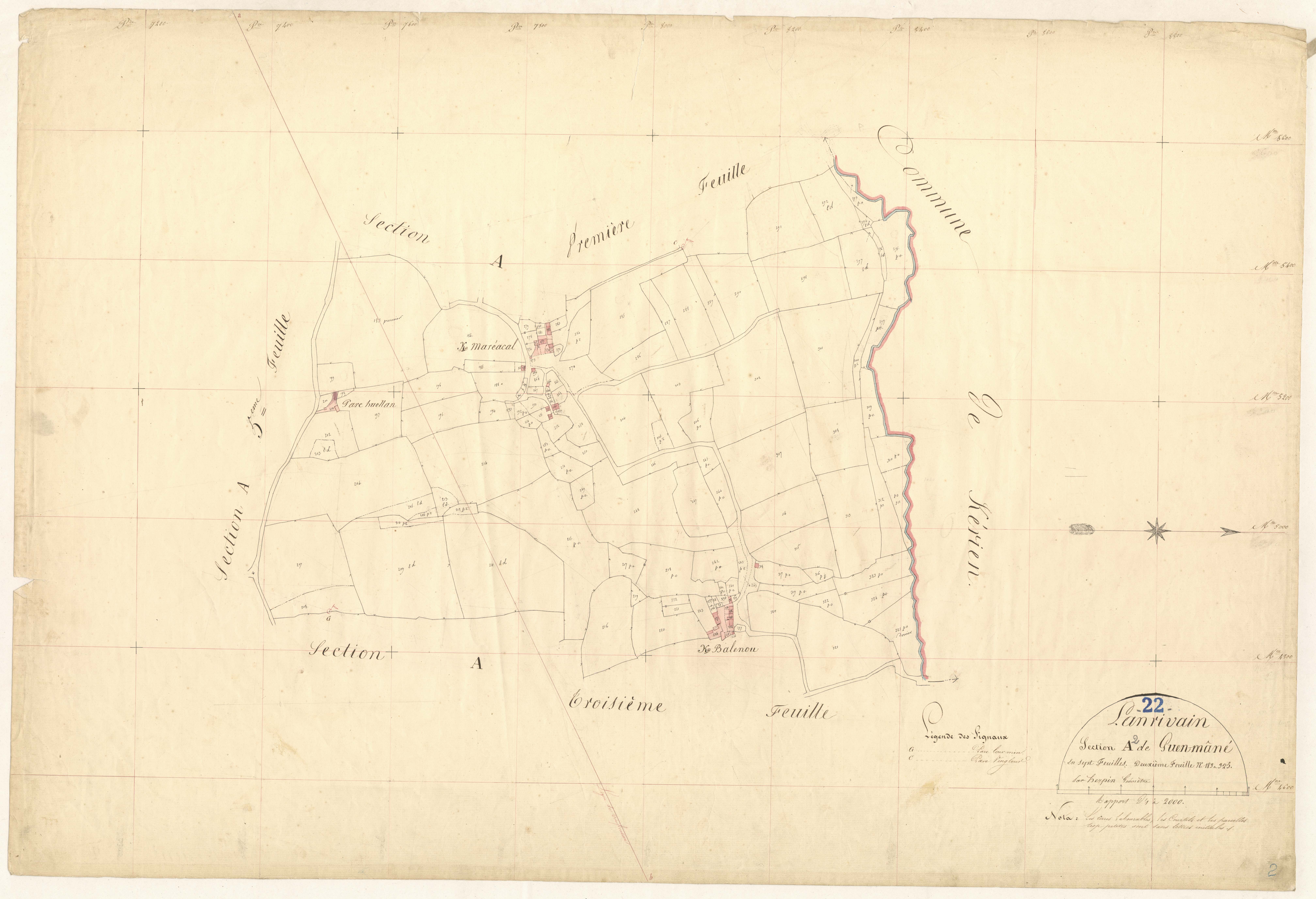 Lanrivain - Section A, 2e feuille