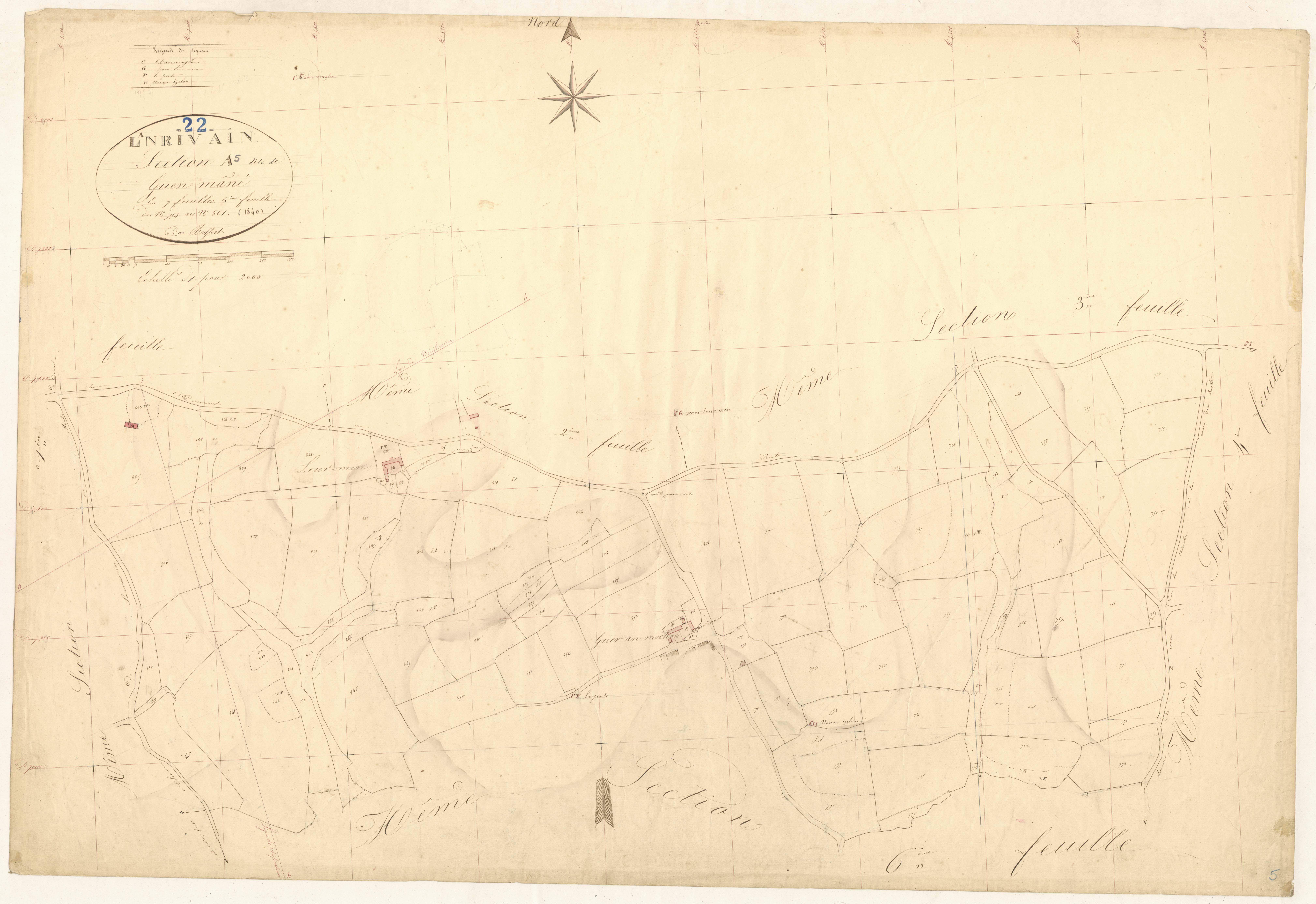 Lanrivain - Section A, 5e feuille
