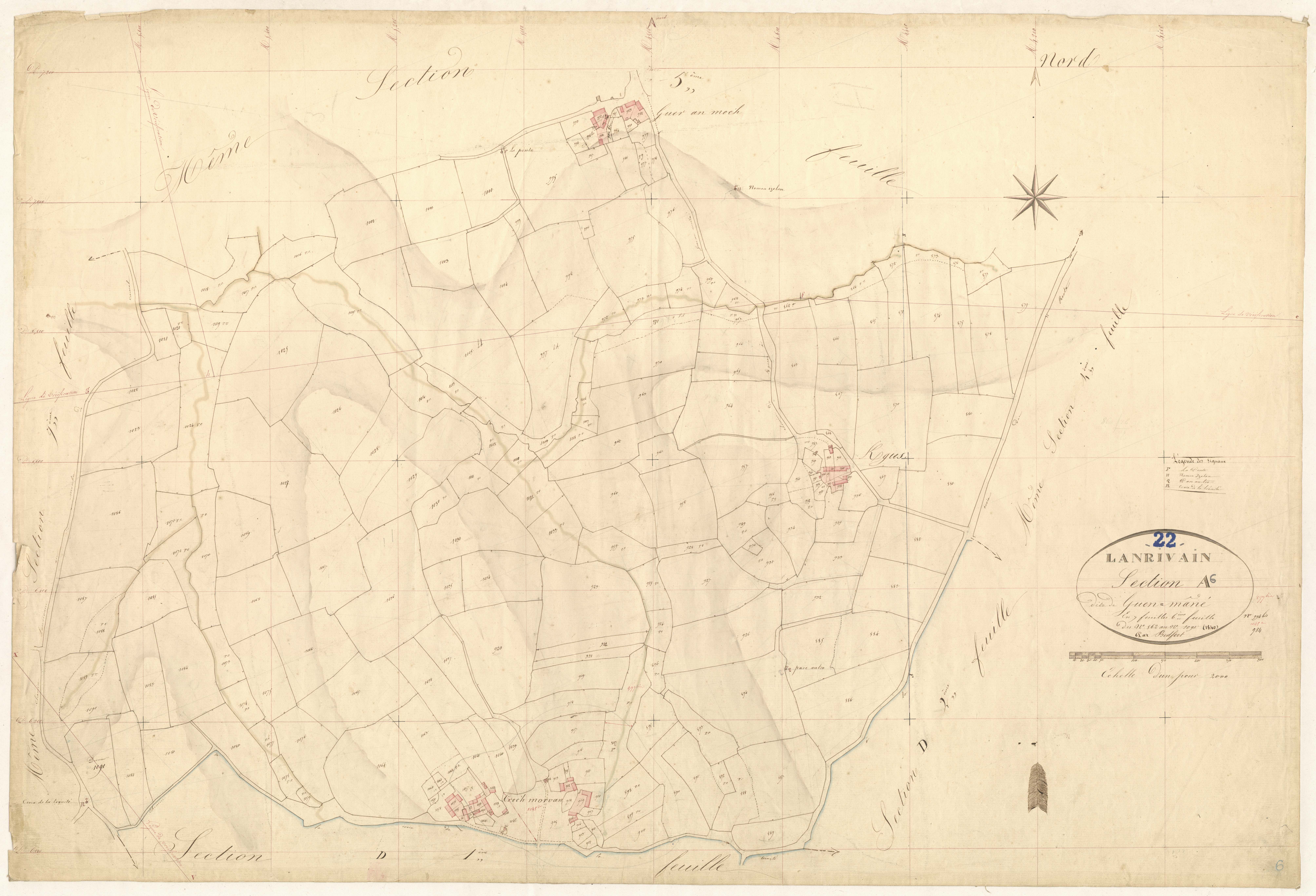 Lanrivain - Section A, 6e feuille
