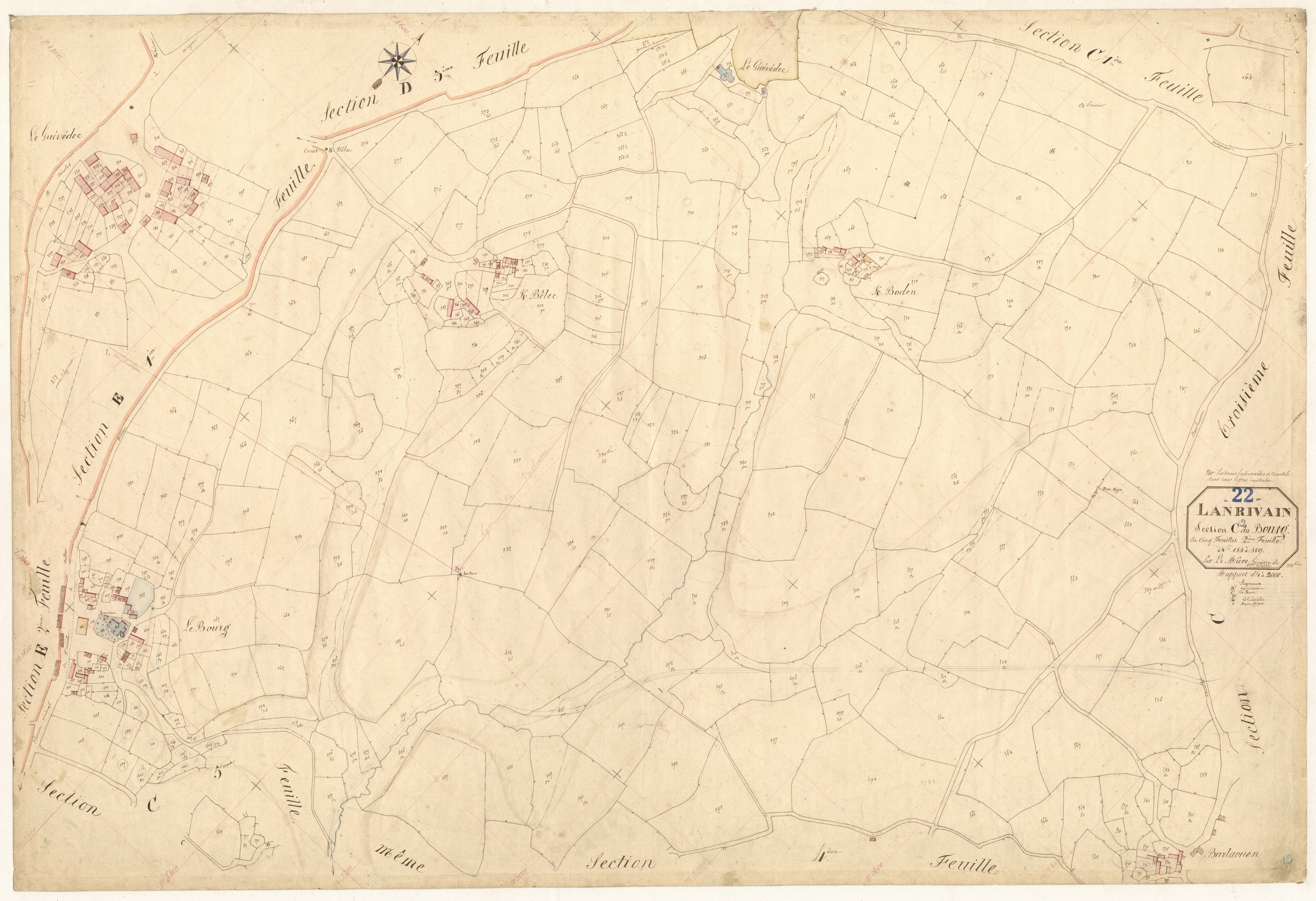 Lanrivain - Section C, 2e feuille