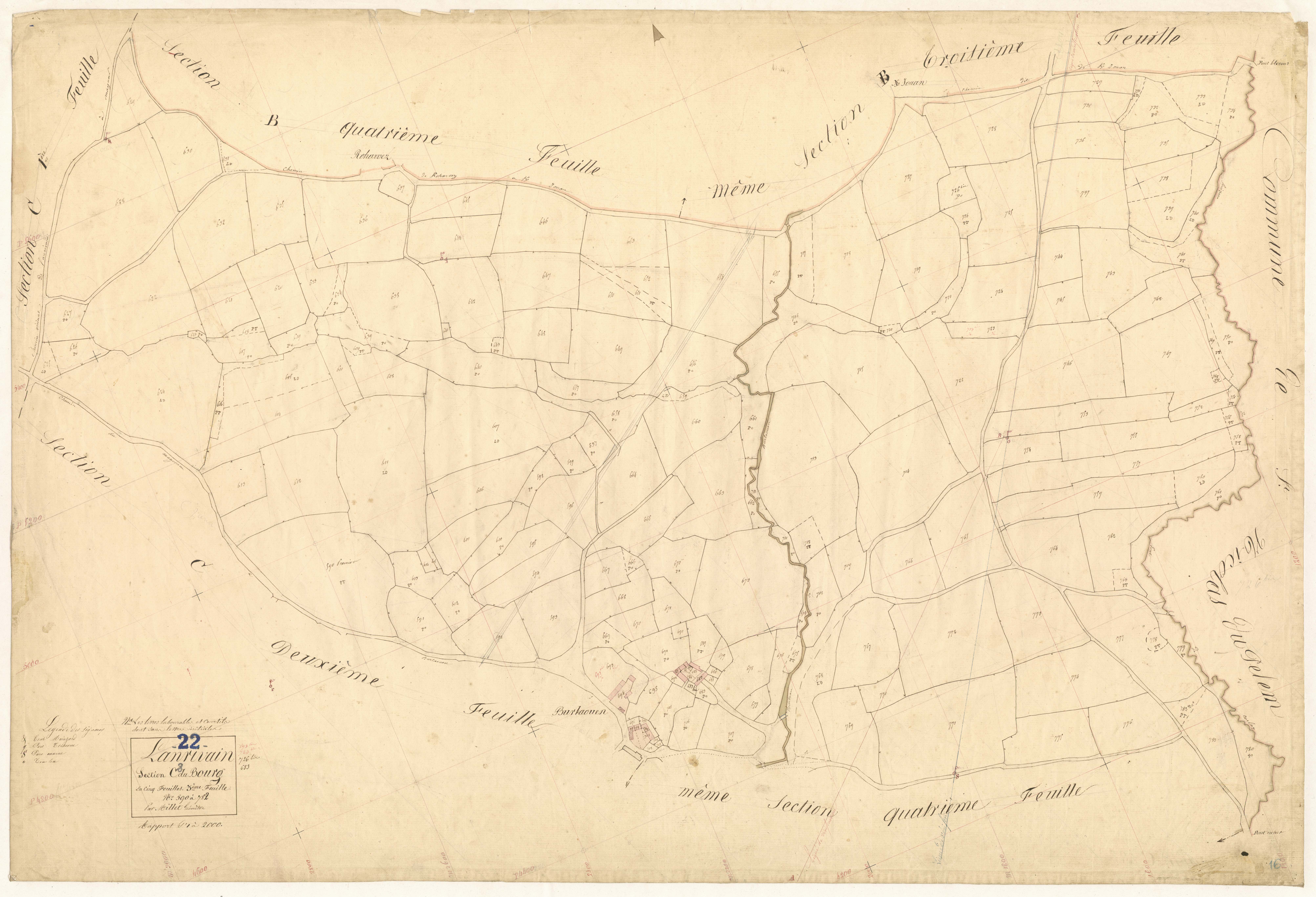 Lanrivain - Section C, 3e feuille