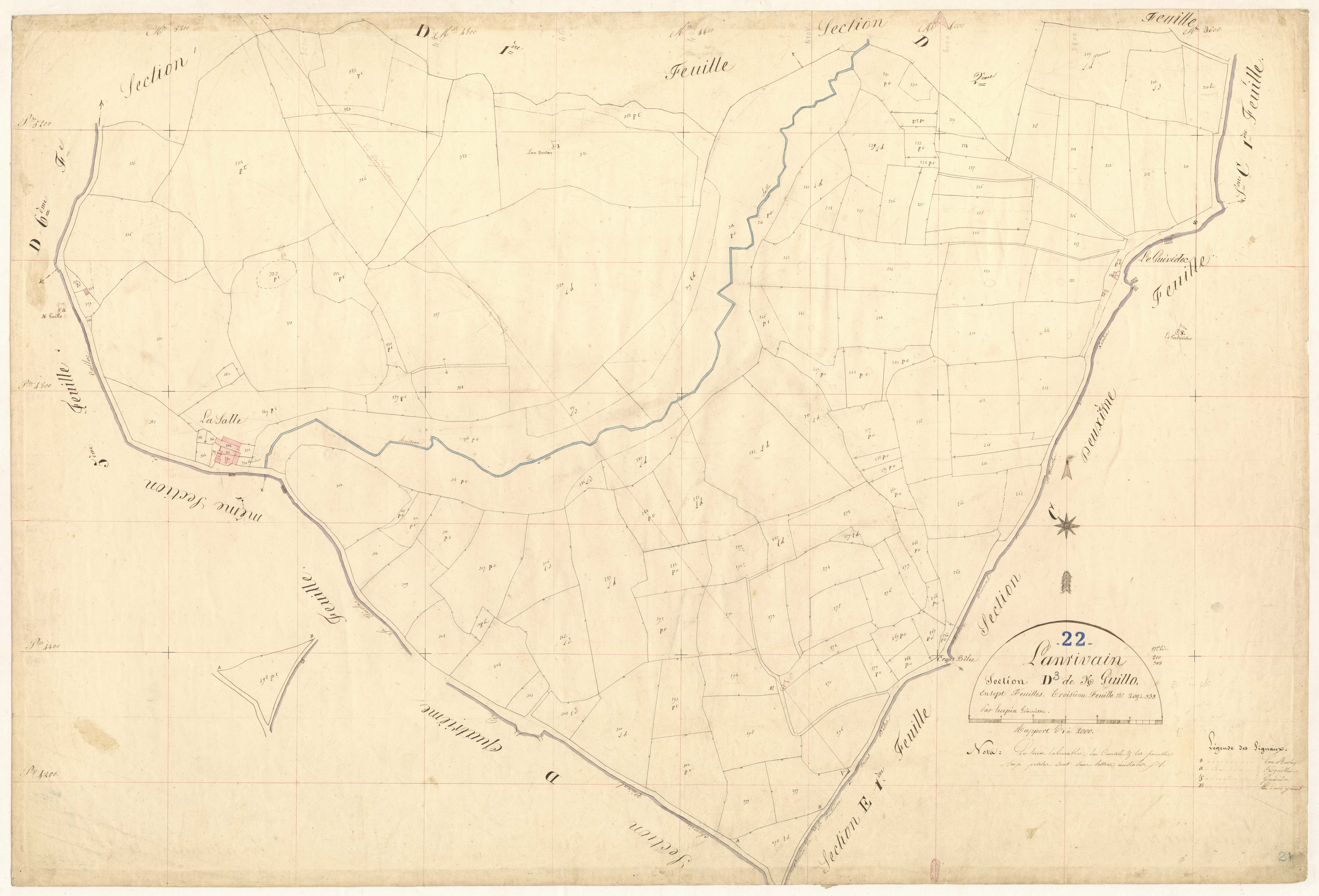 Lanrivain - Section D, 3e feuille