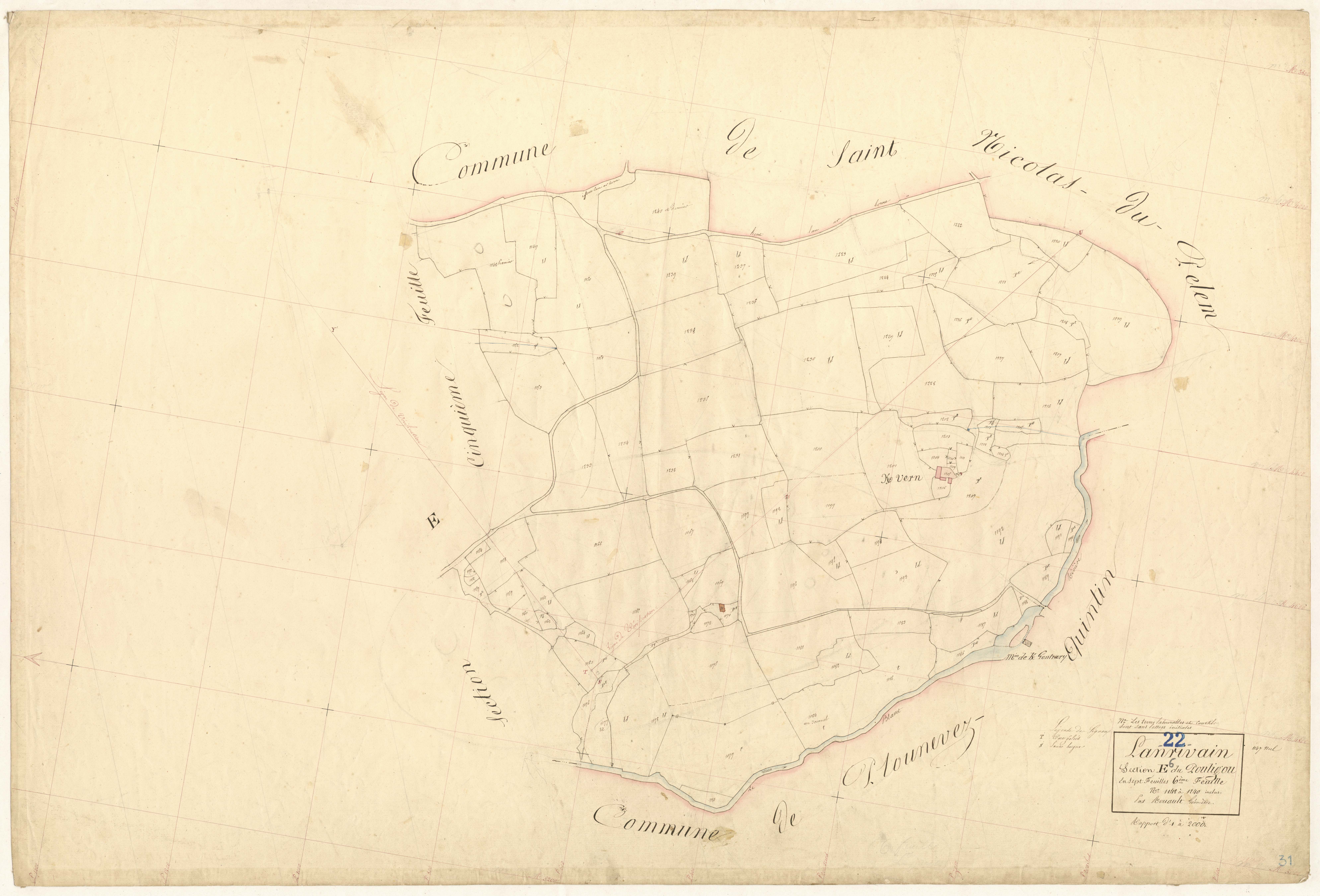 Lanrivain - Section E, 6e feuille