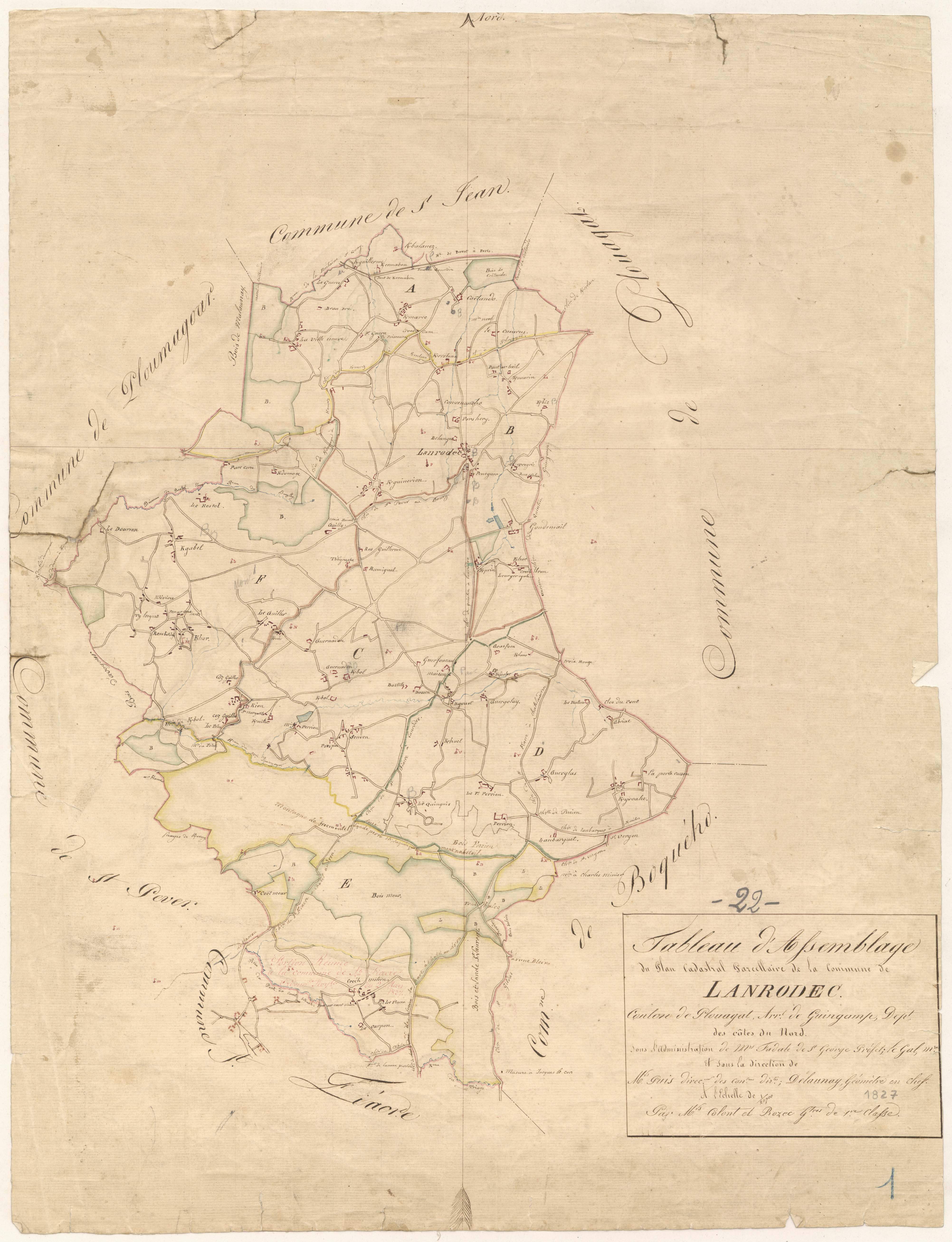 Lanrodec - Tableau d'assemblage