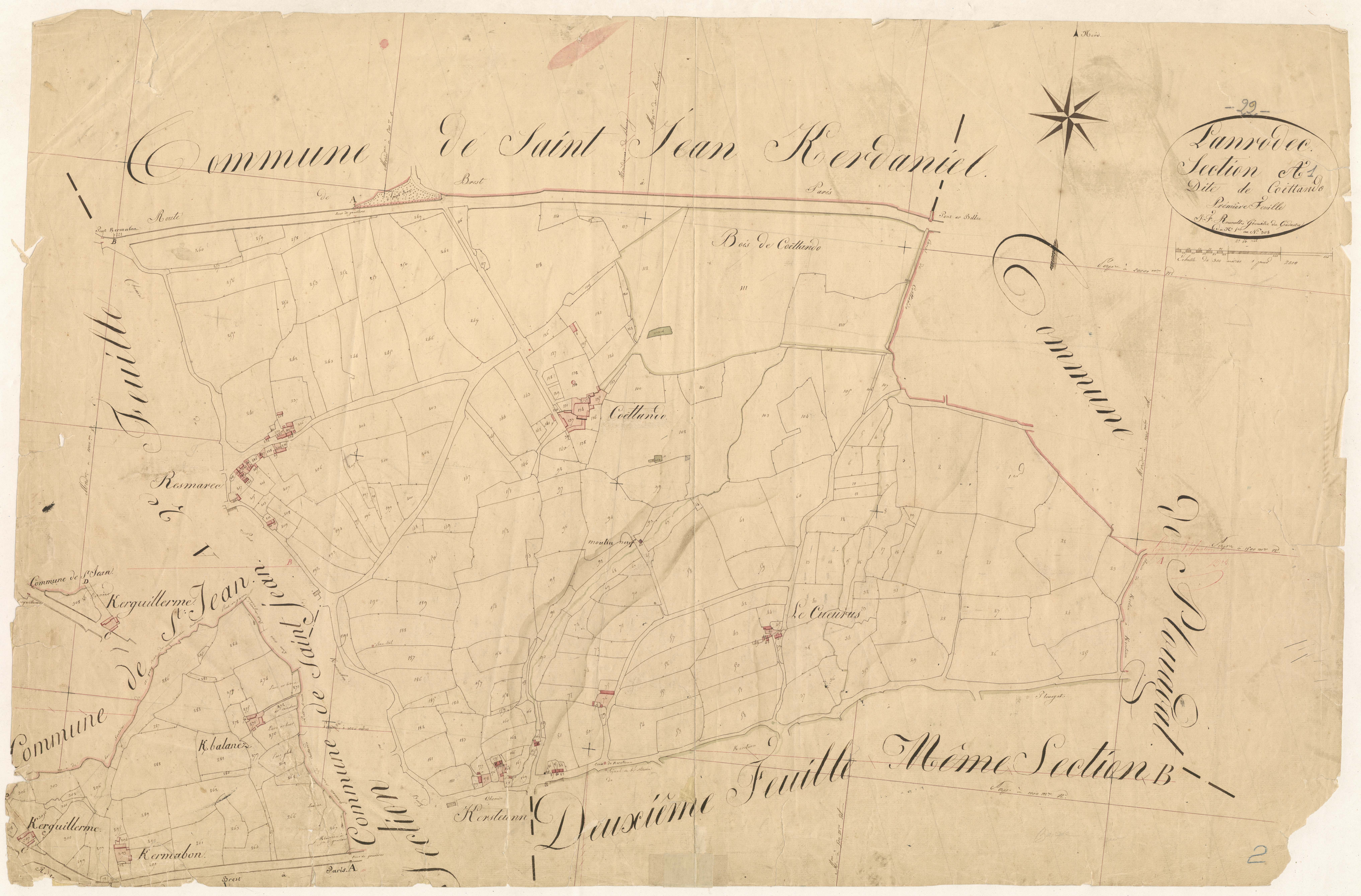 Lanrodec - Section A, 1re feuille