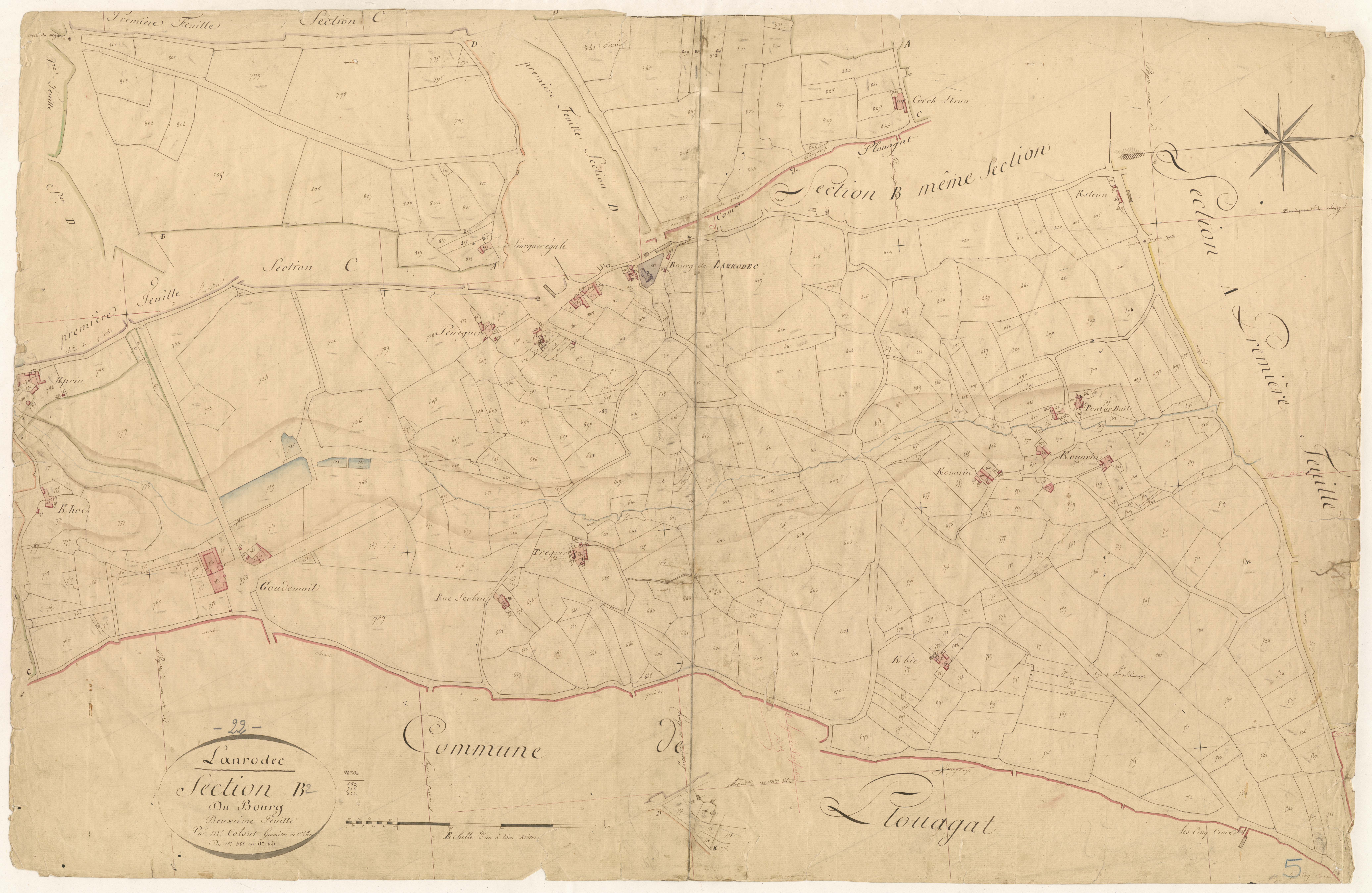 Lanrodec - Section B, 2e feuille