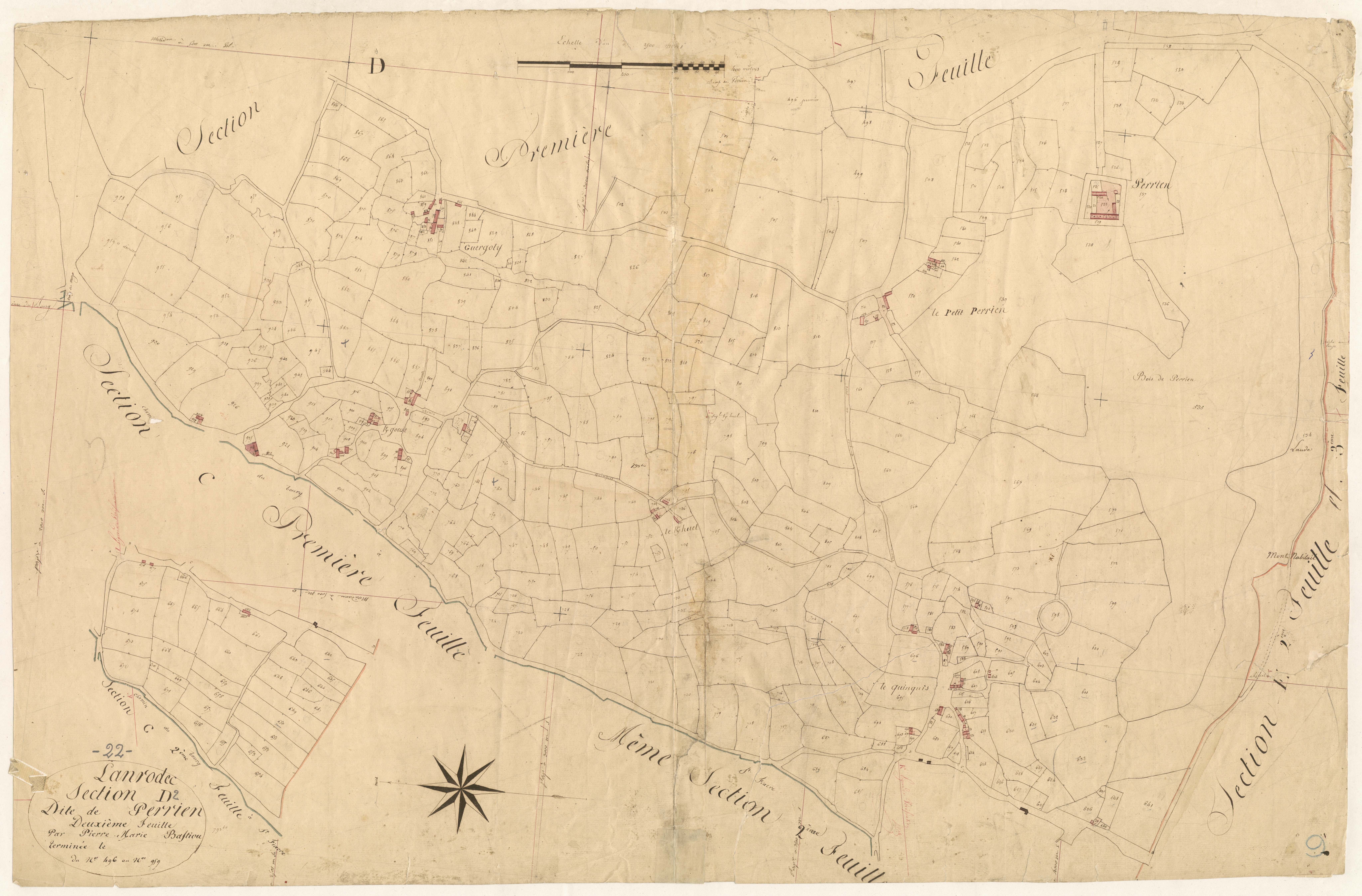 Lanrodec - Section D, 2e feuille