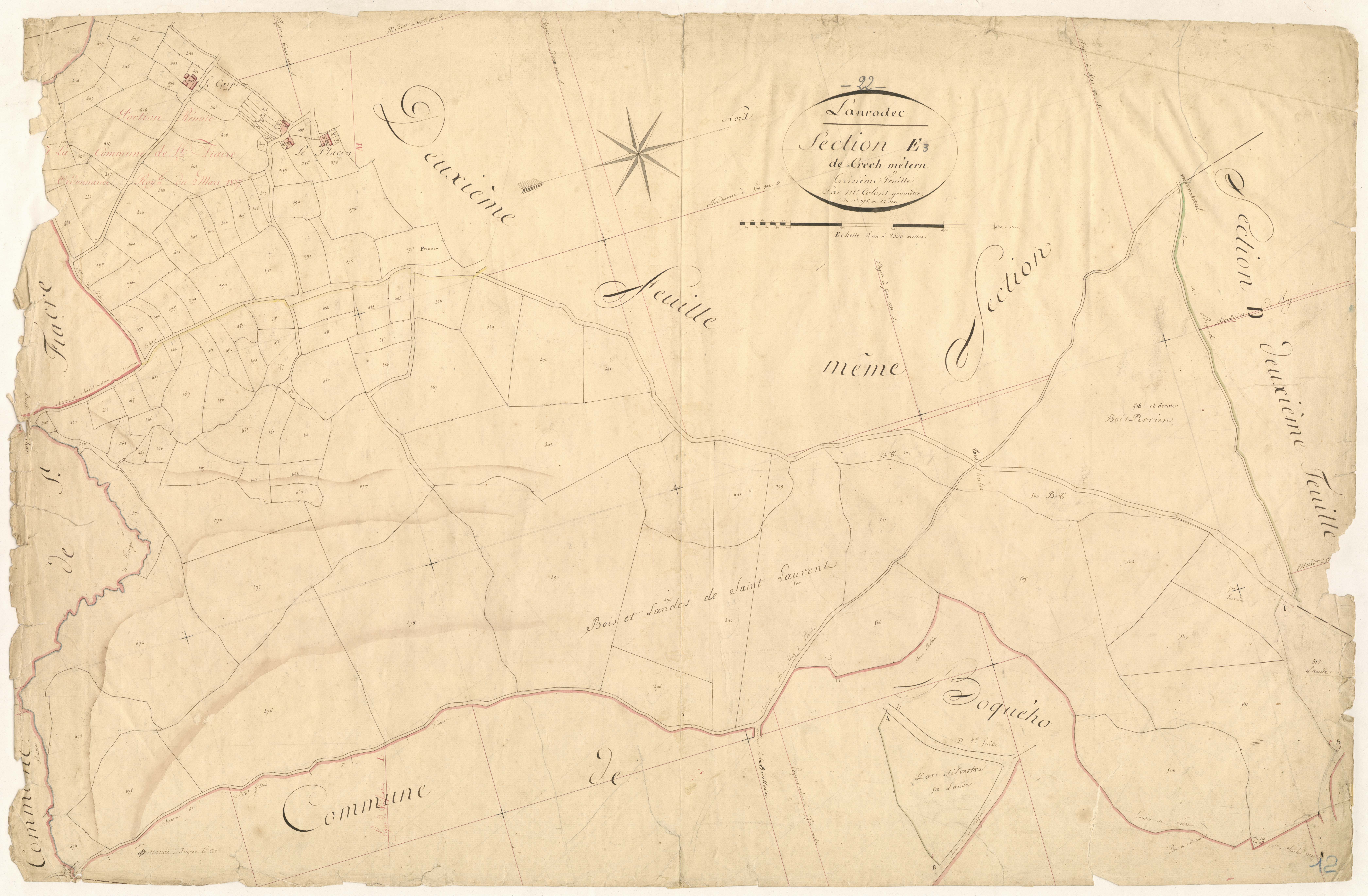 Lanrodec - Section E, 3e feuille