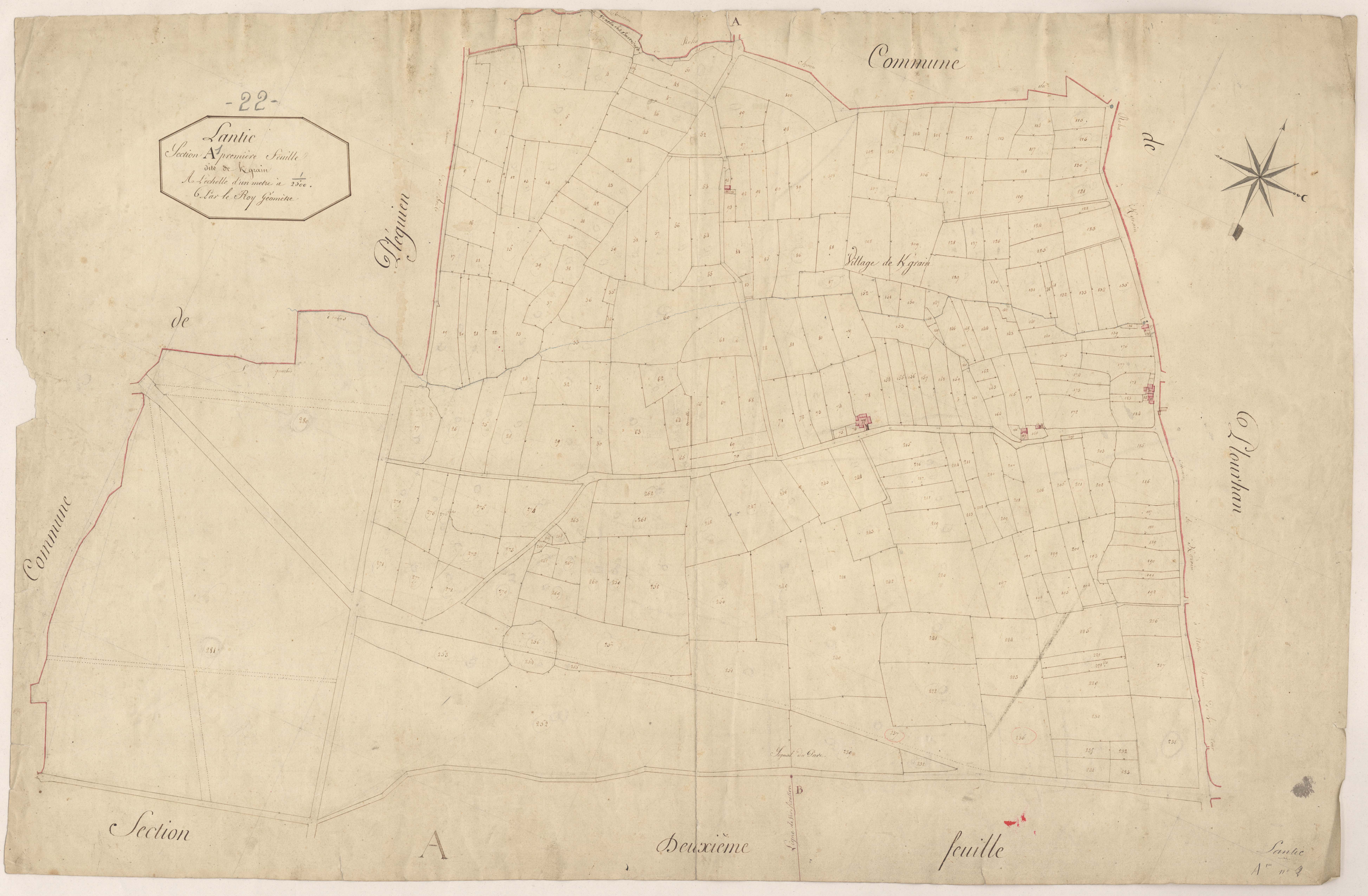 Lantic - Section A, 1re feuille