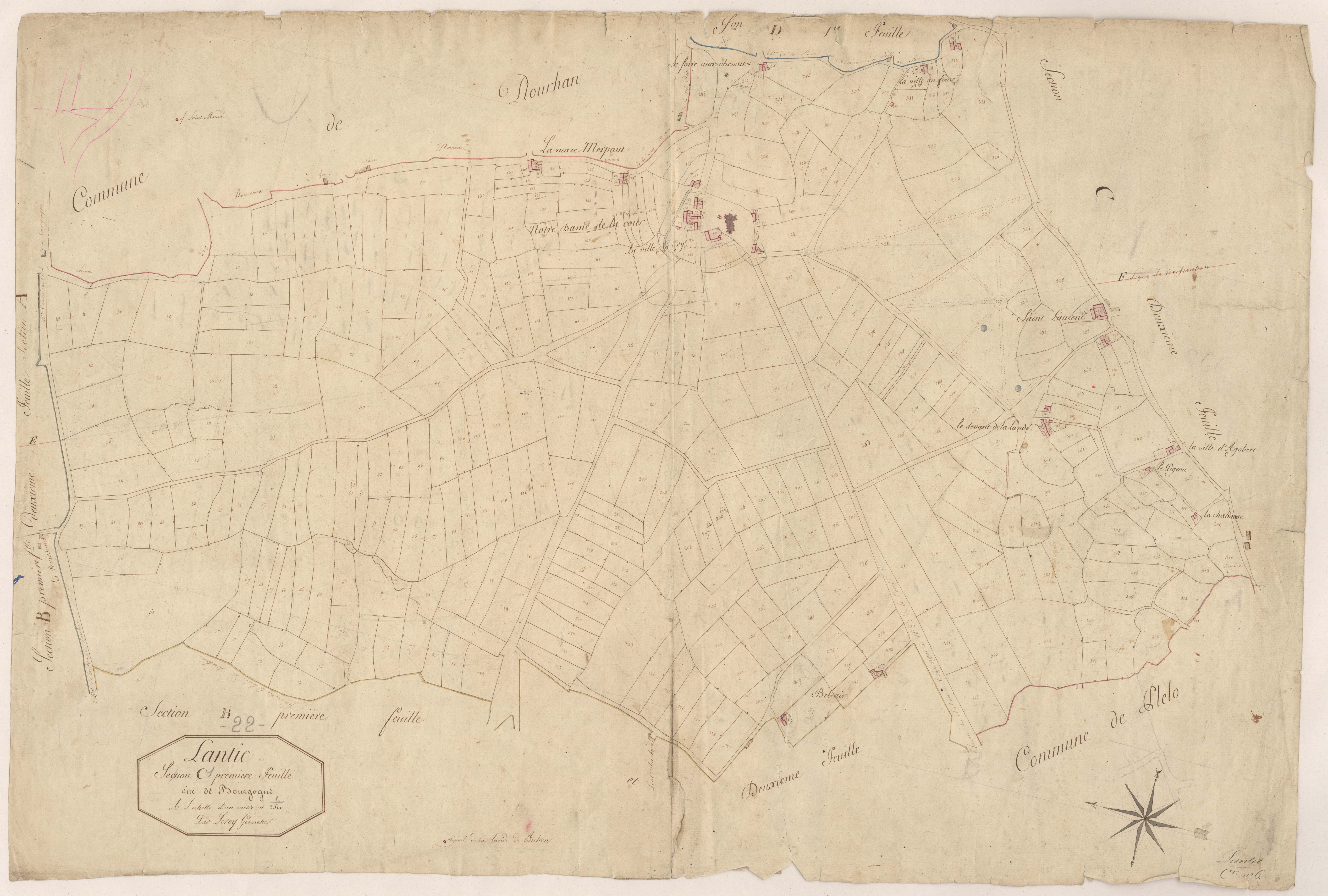Lantic - Section C, 1re feuille