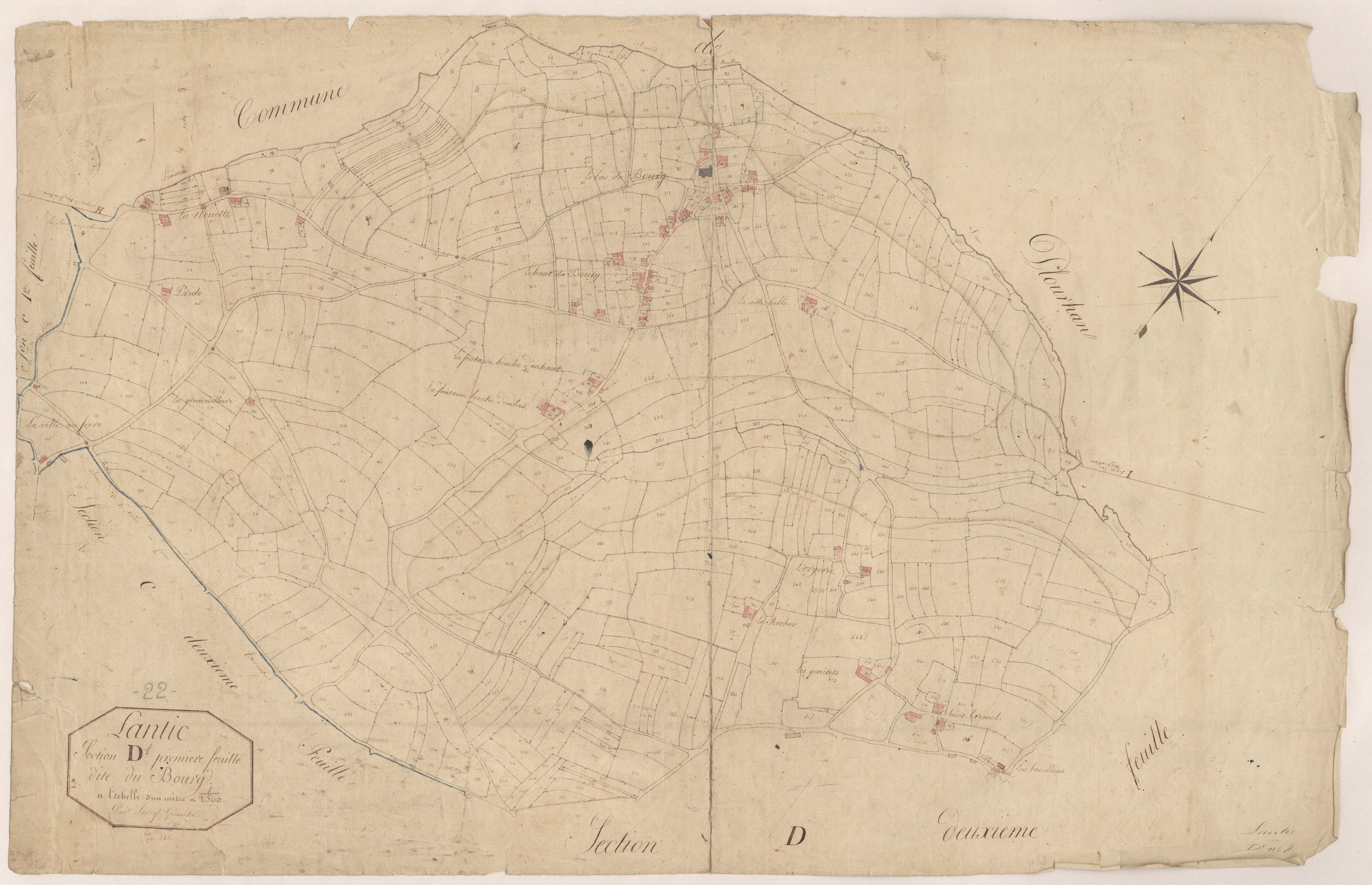 Lantic - Section D, 1re feuille