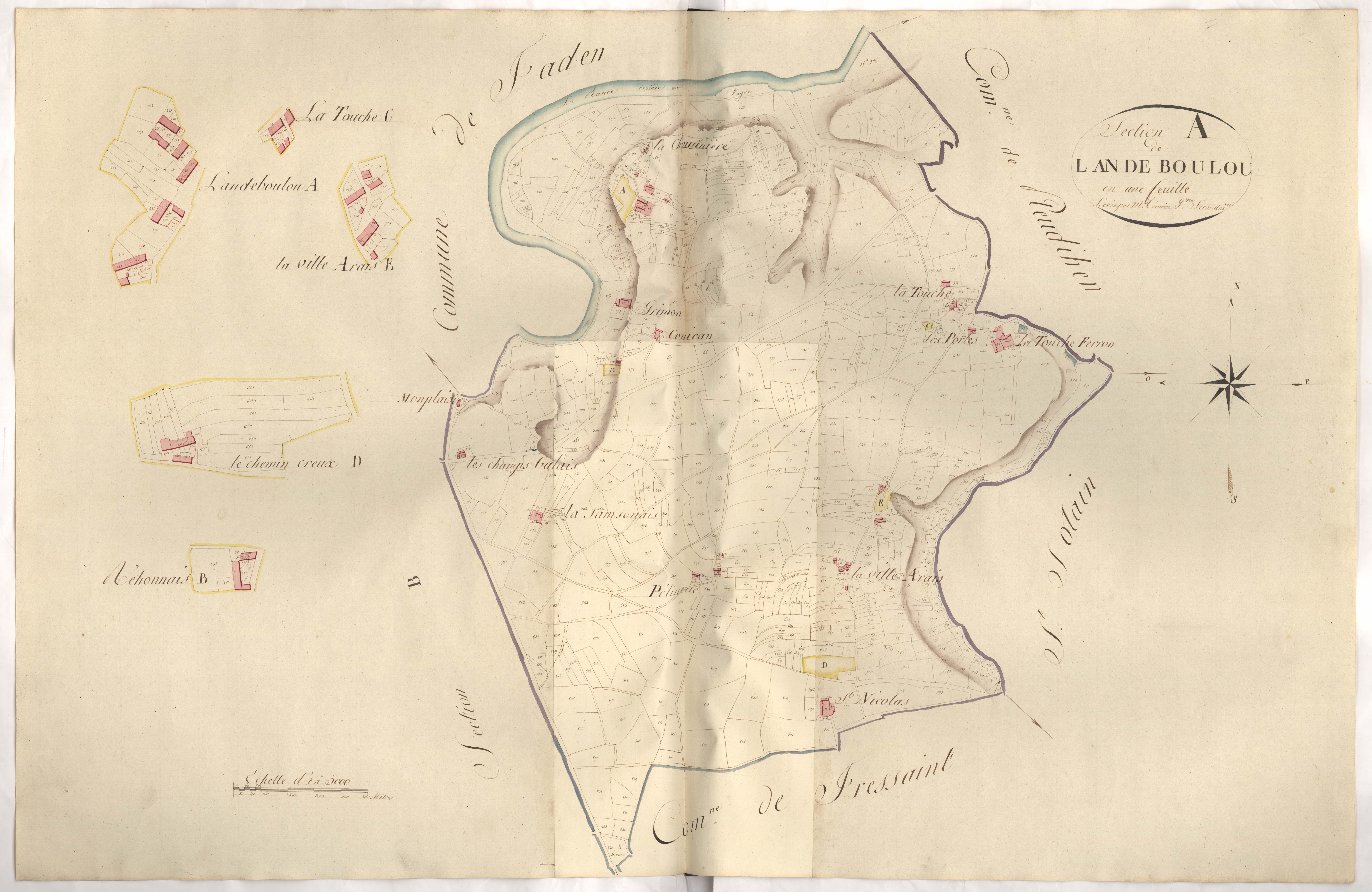 Lanvallay - Section A, 1re feuille