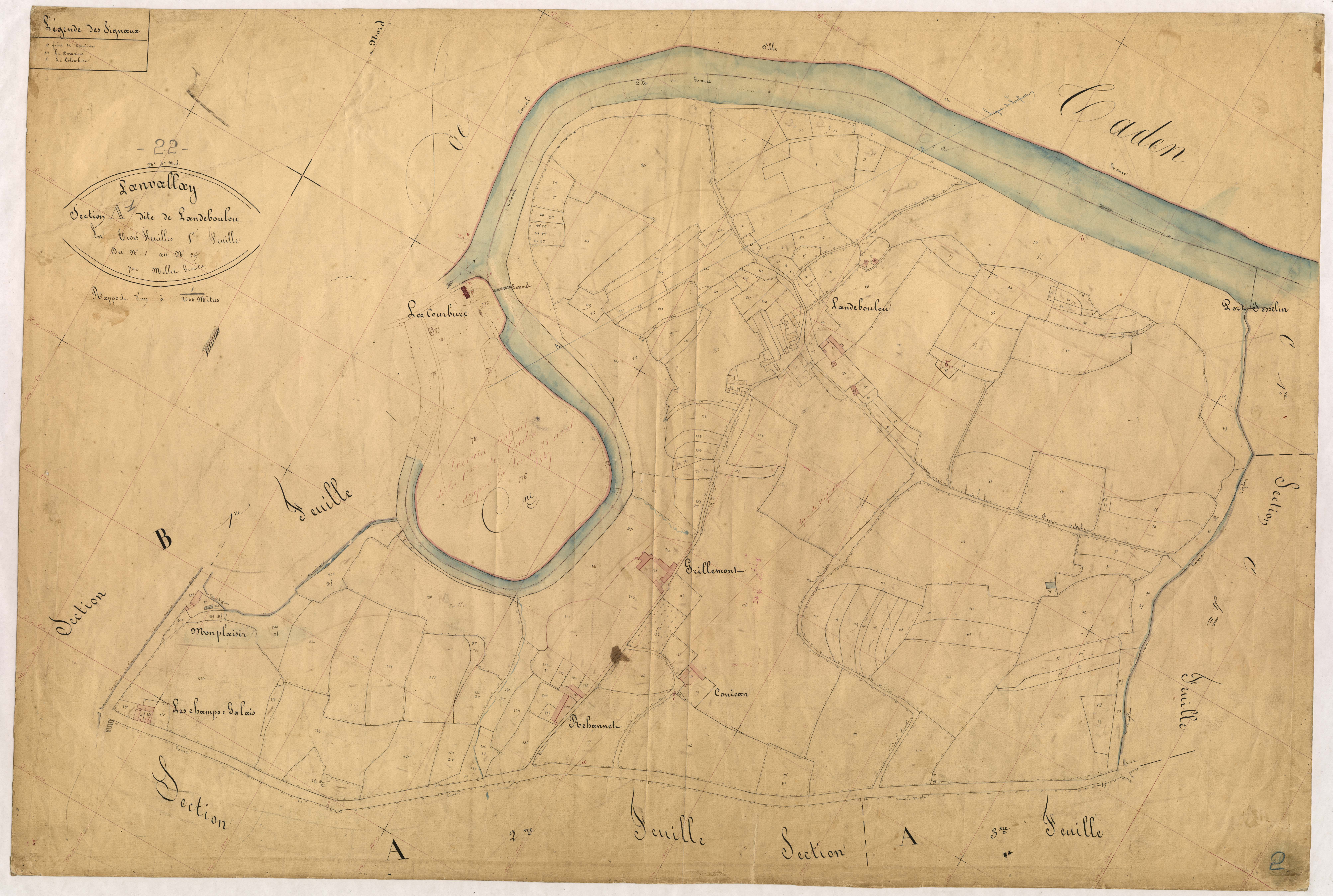 Lanvallay - Section A, 1re feuille