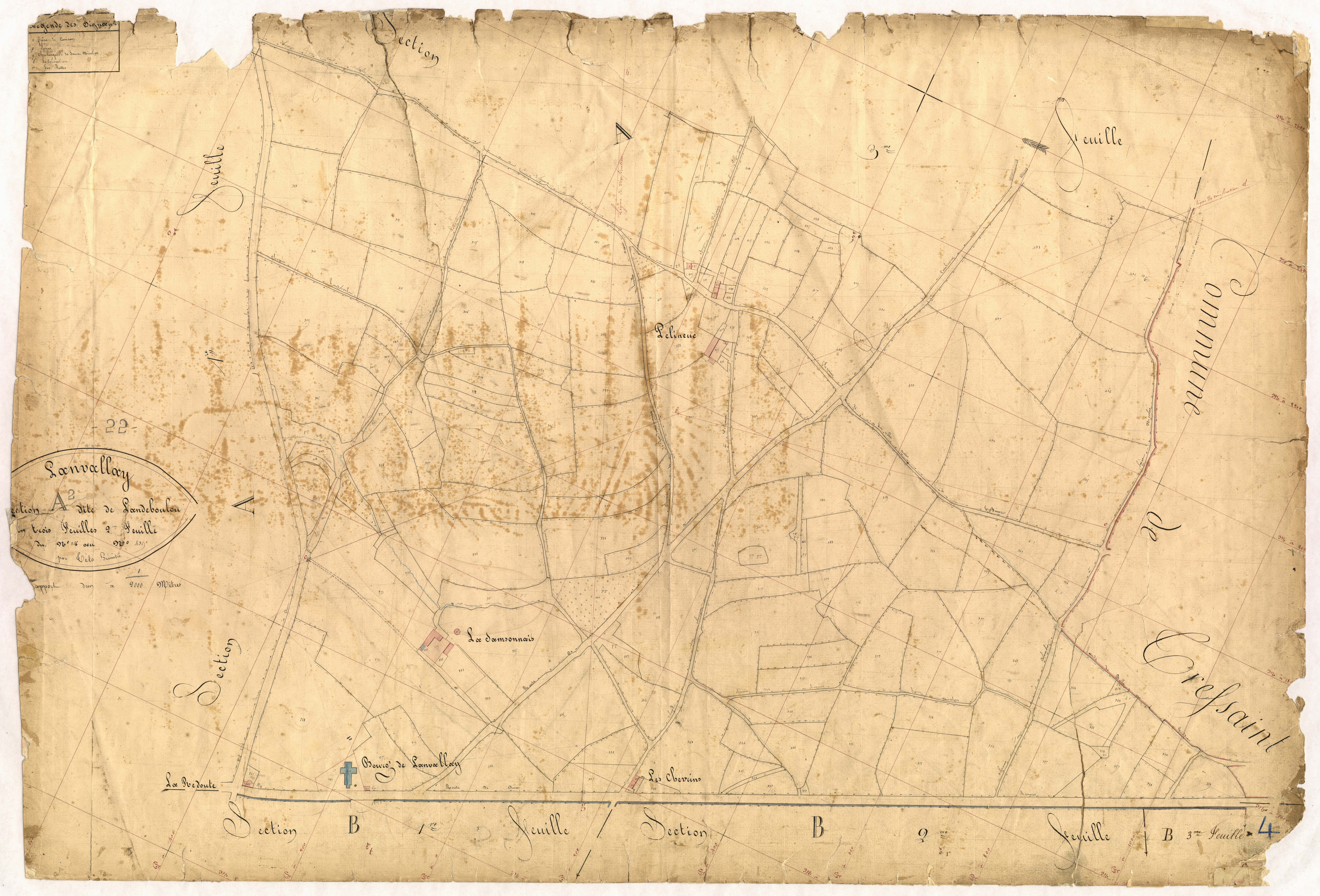 Lanvallay - Section A, 2e feuille