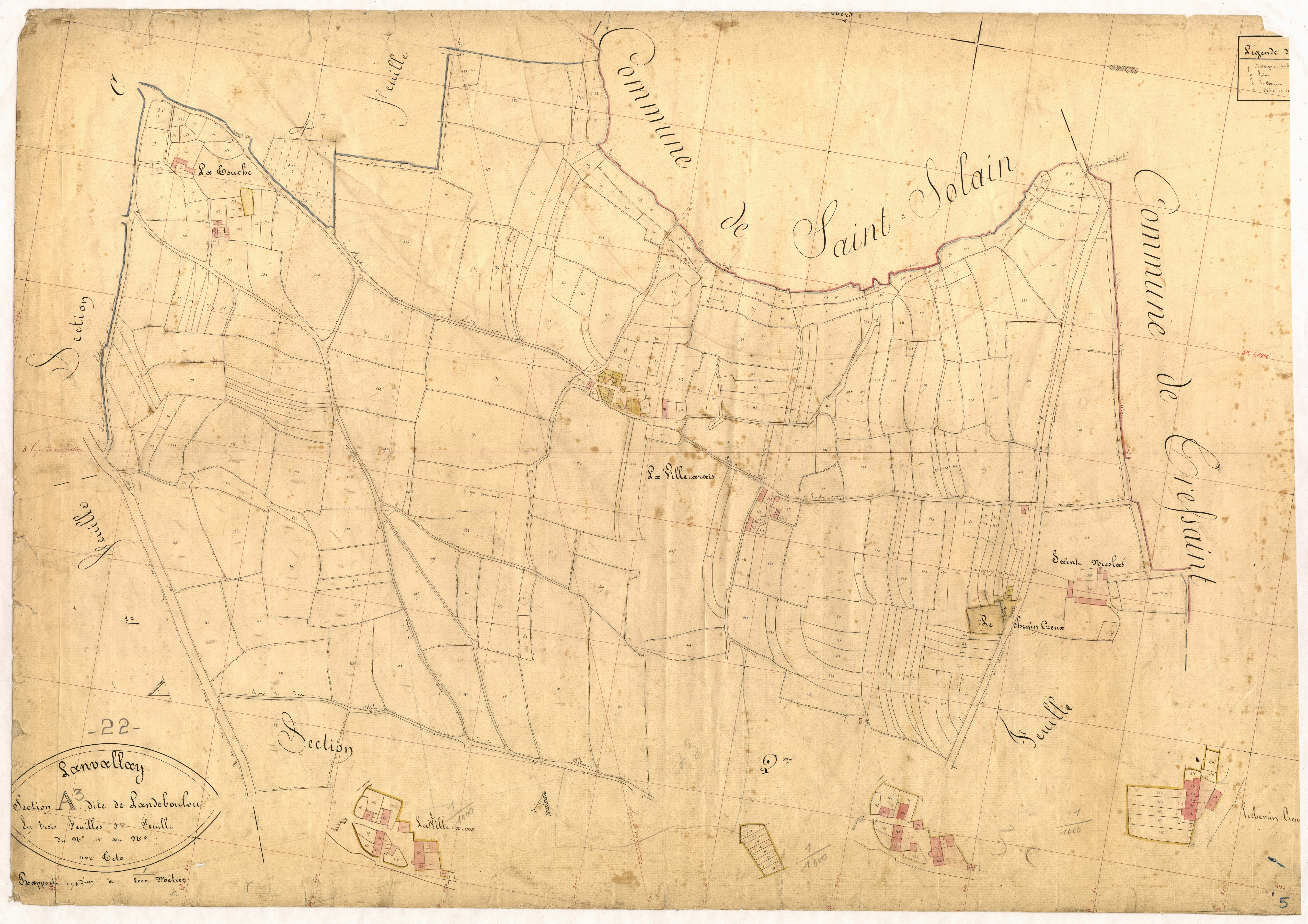 Lanvallay - Section A, 3e feuille