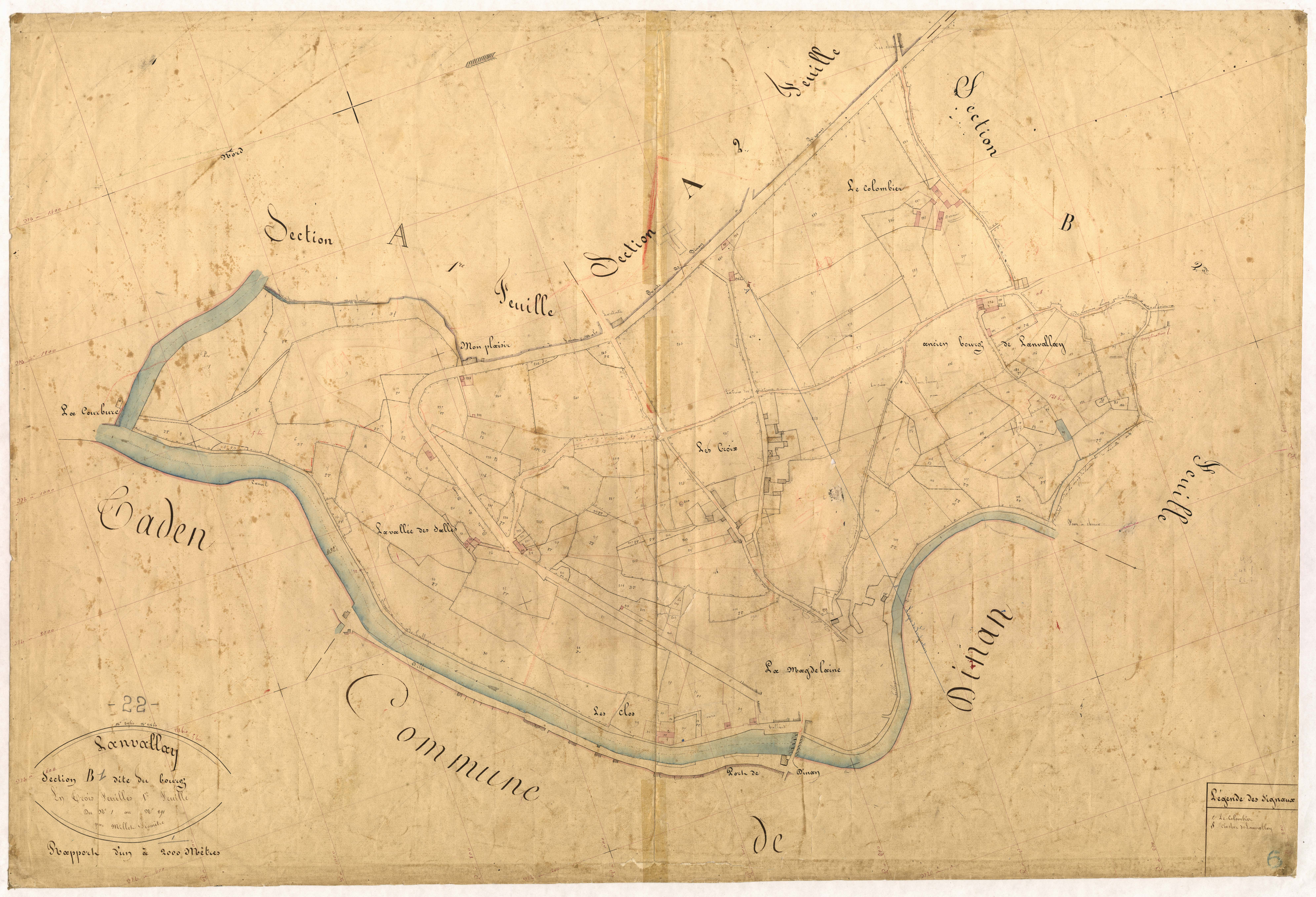 Lanvallay - Section B, 1re feuille