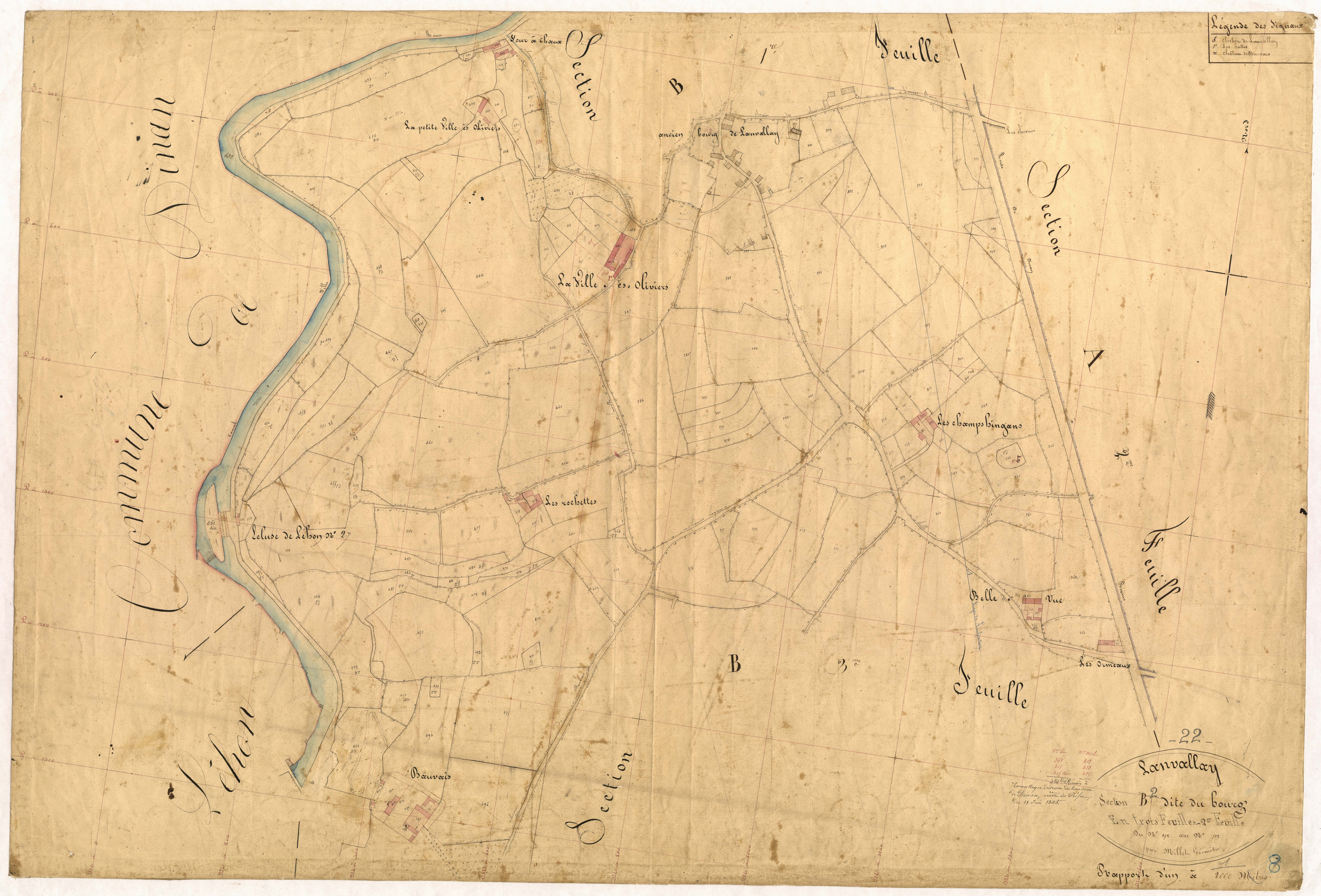 Lanvallay - Section B, 2e feuille