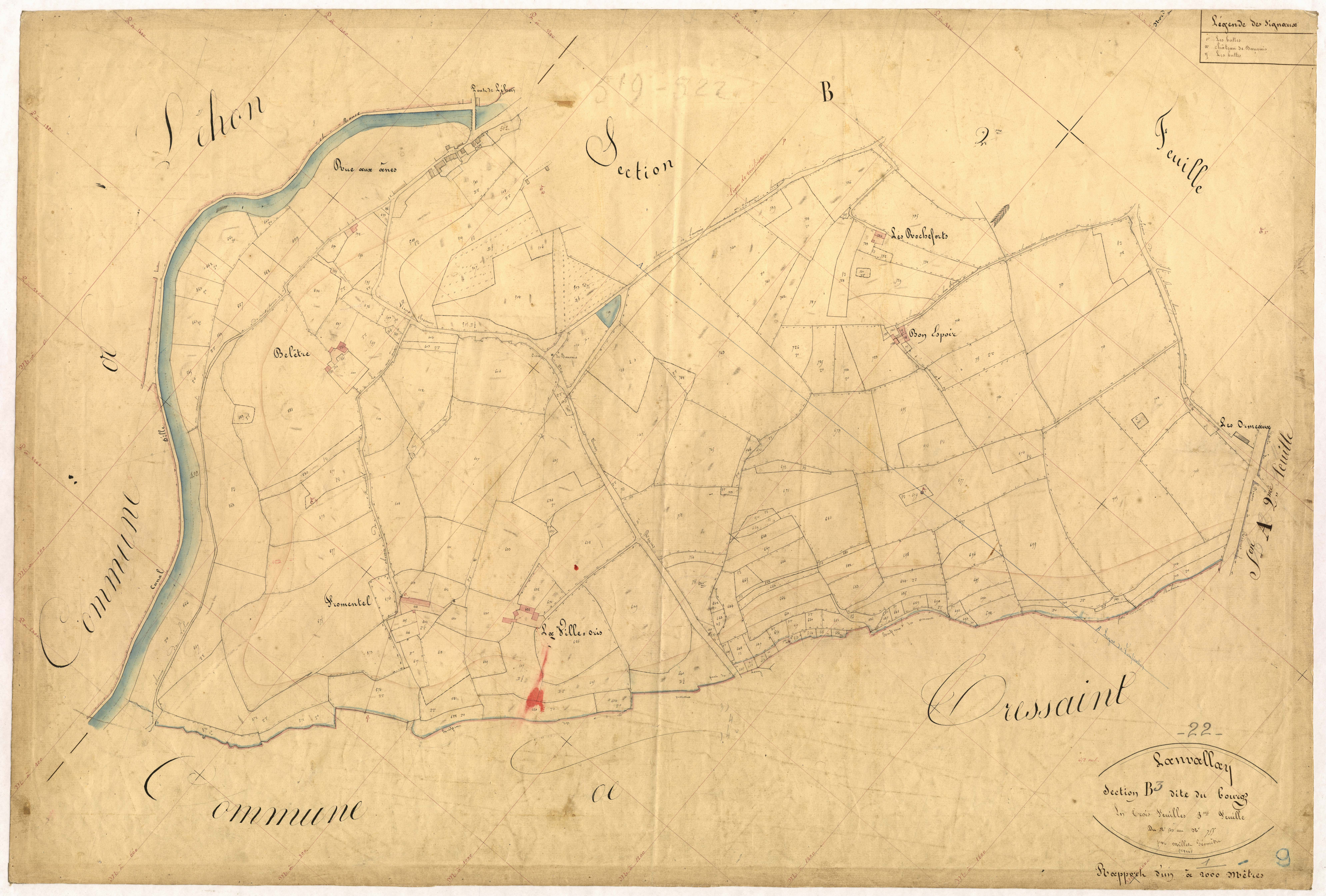 Lanvallay - Section B, 3e feuille