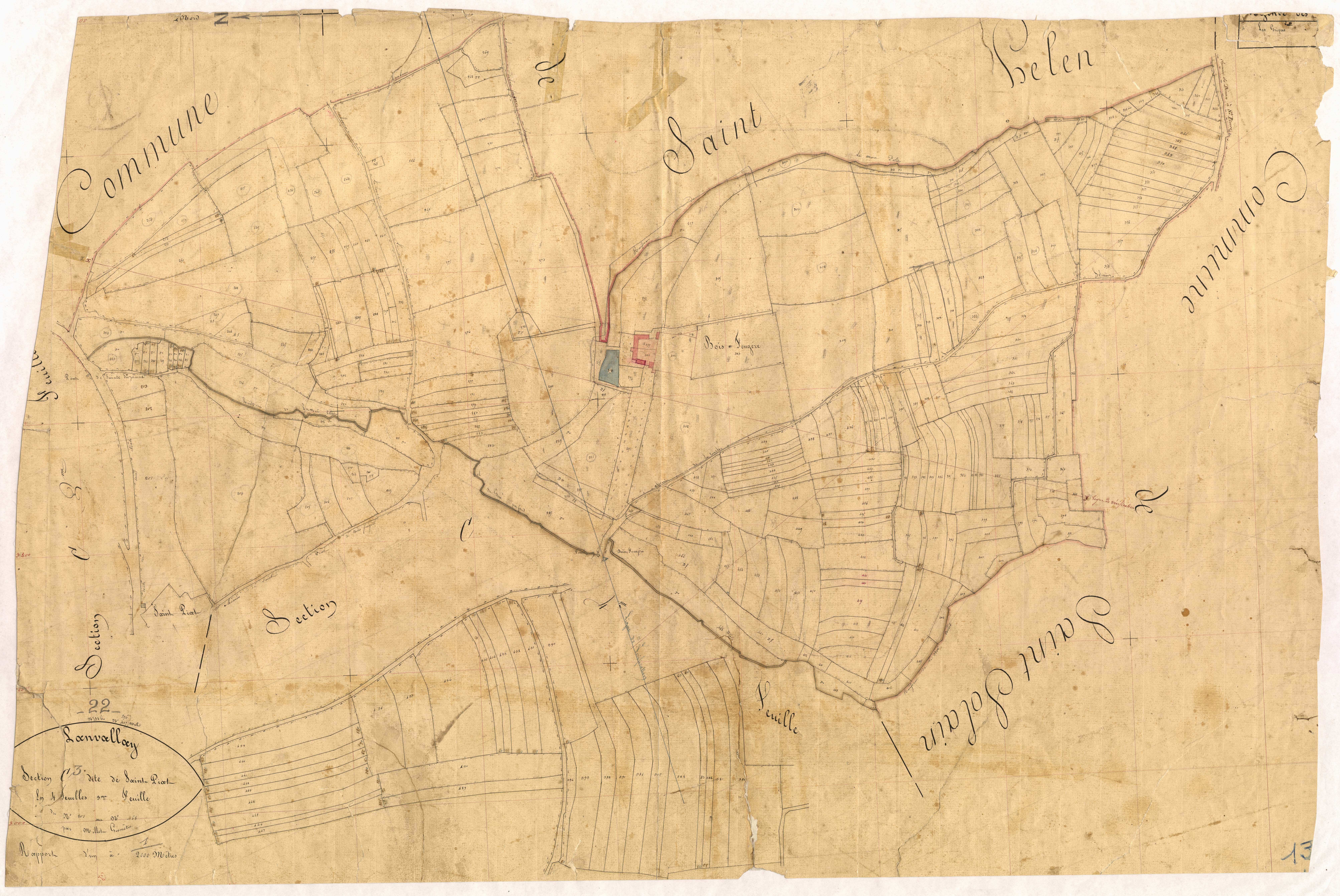 Lanvallay - Section C, 3e feuille