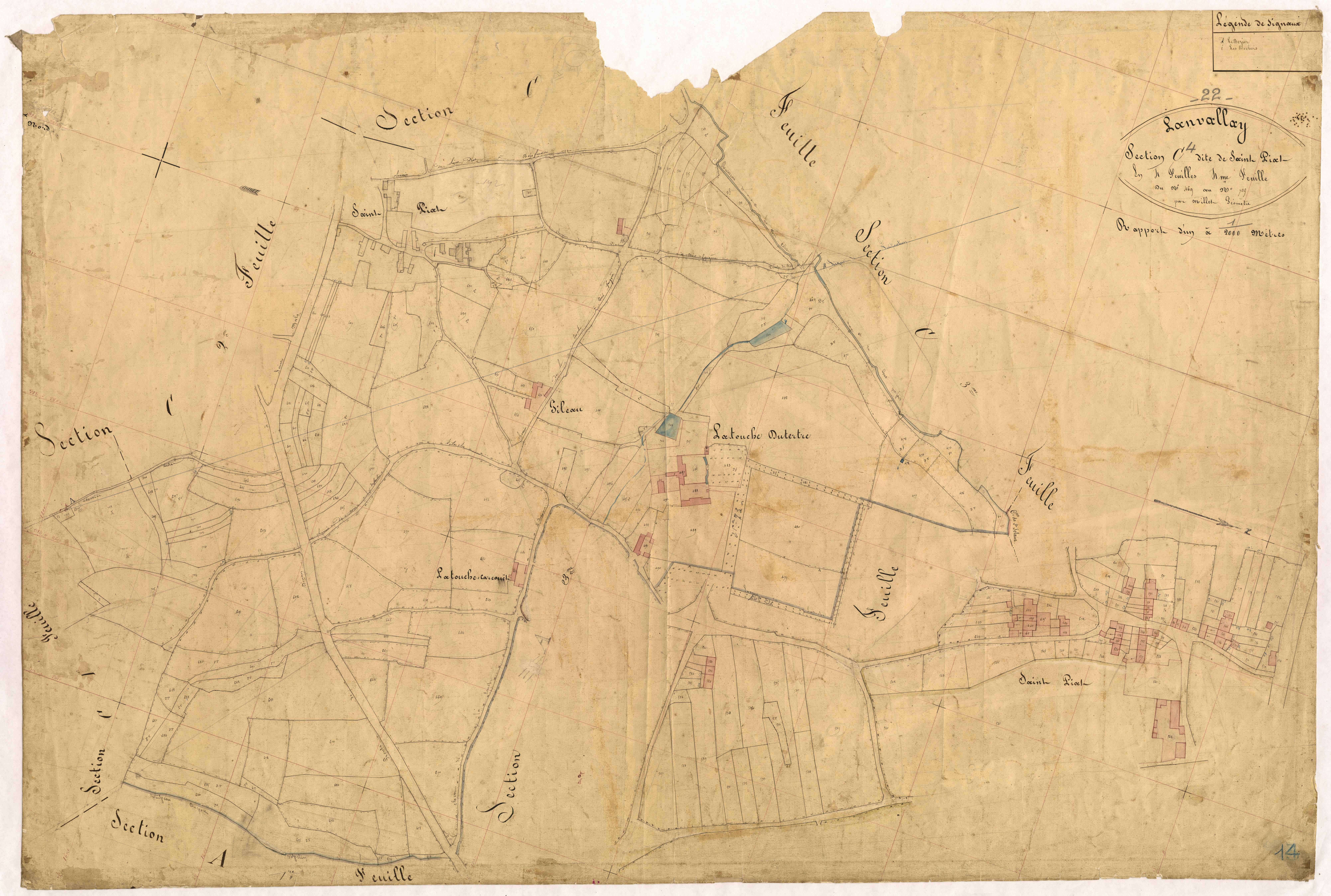 Lanvallay - Section C, 4e feuille