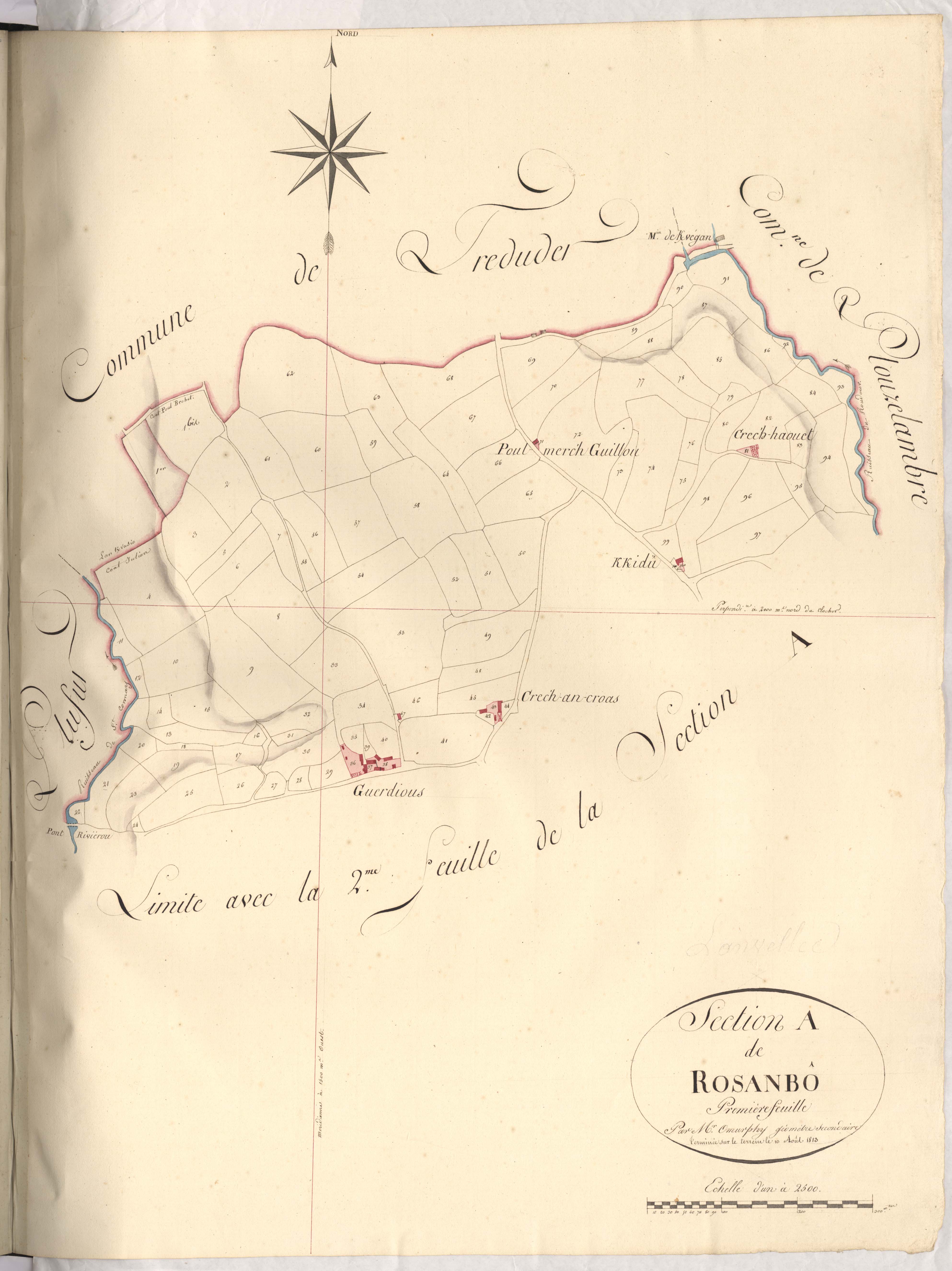 Lanvellec - Section A, 1re feuille