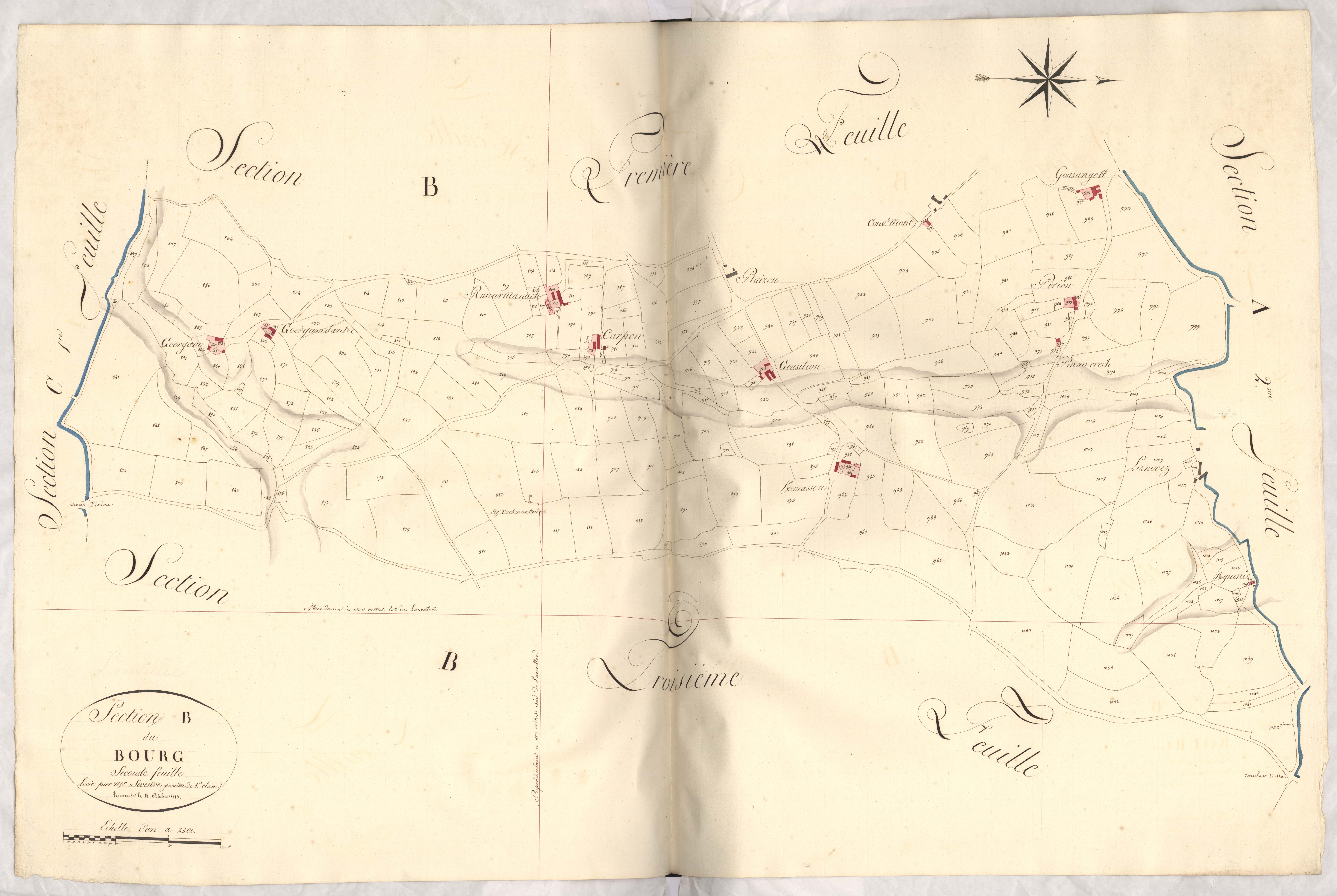 Lanvellec - Section B, 2e feuille