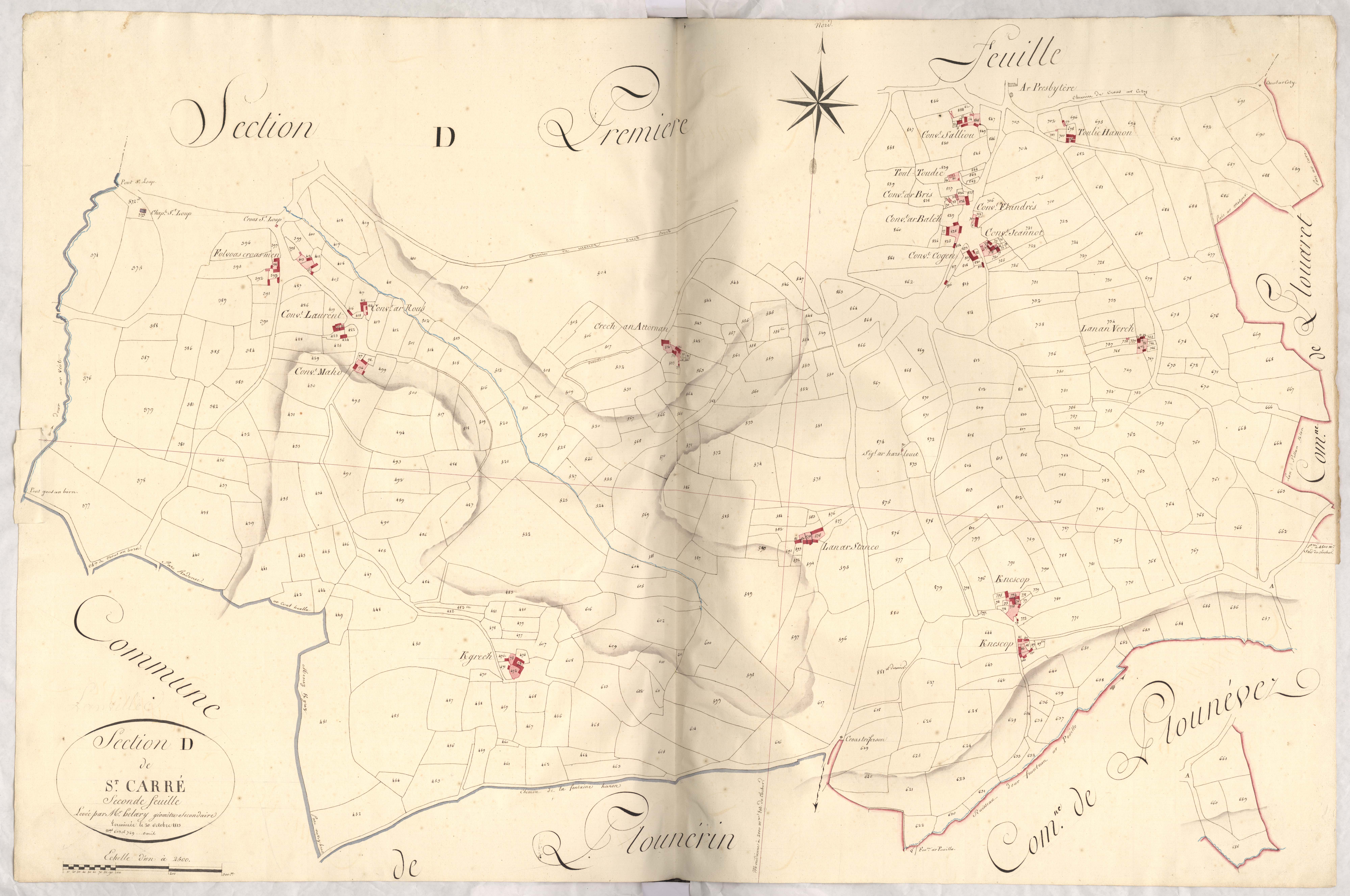 Lanvellec - Section D, 2e feuille