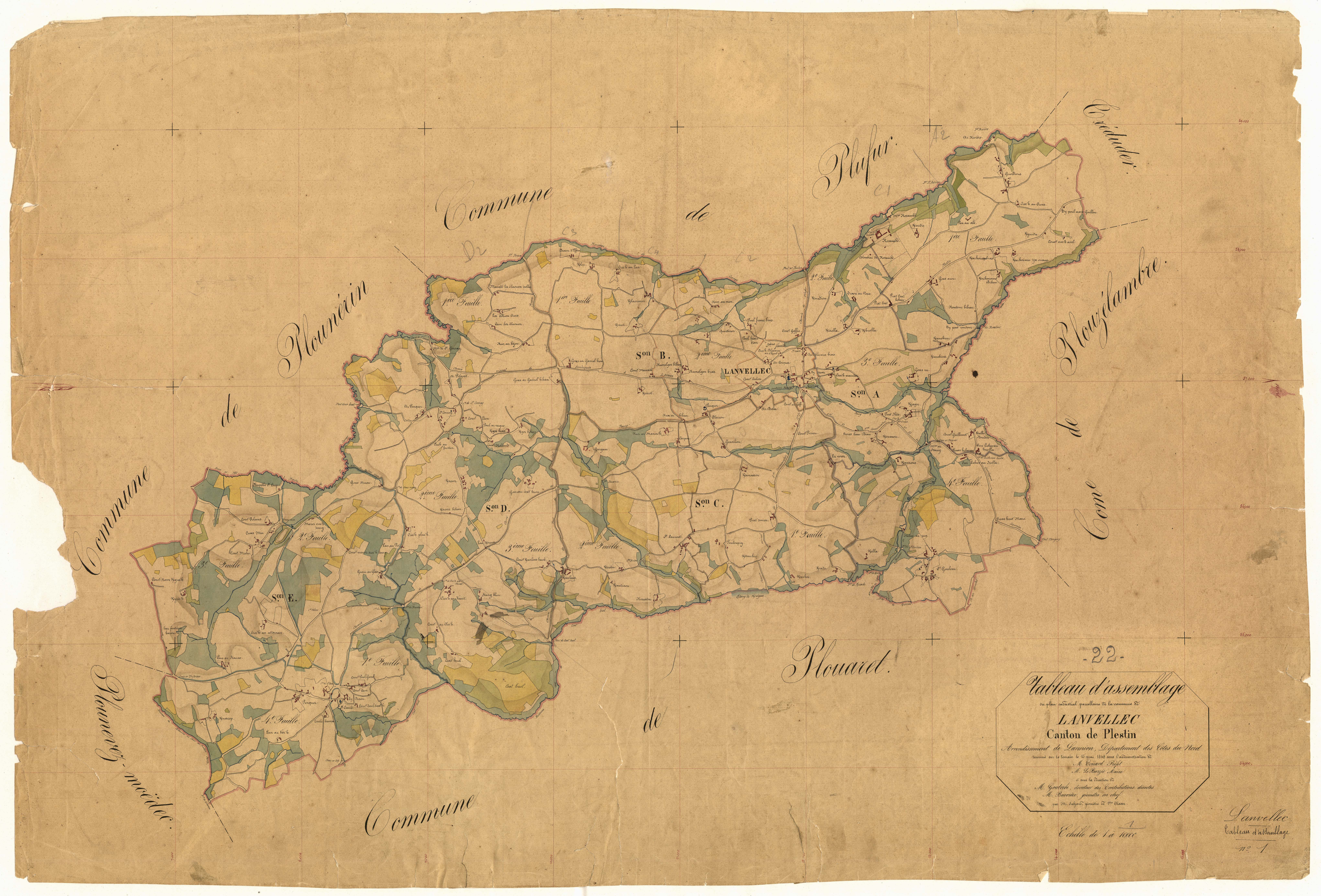 Lanvellec - Tableau d'assemblage