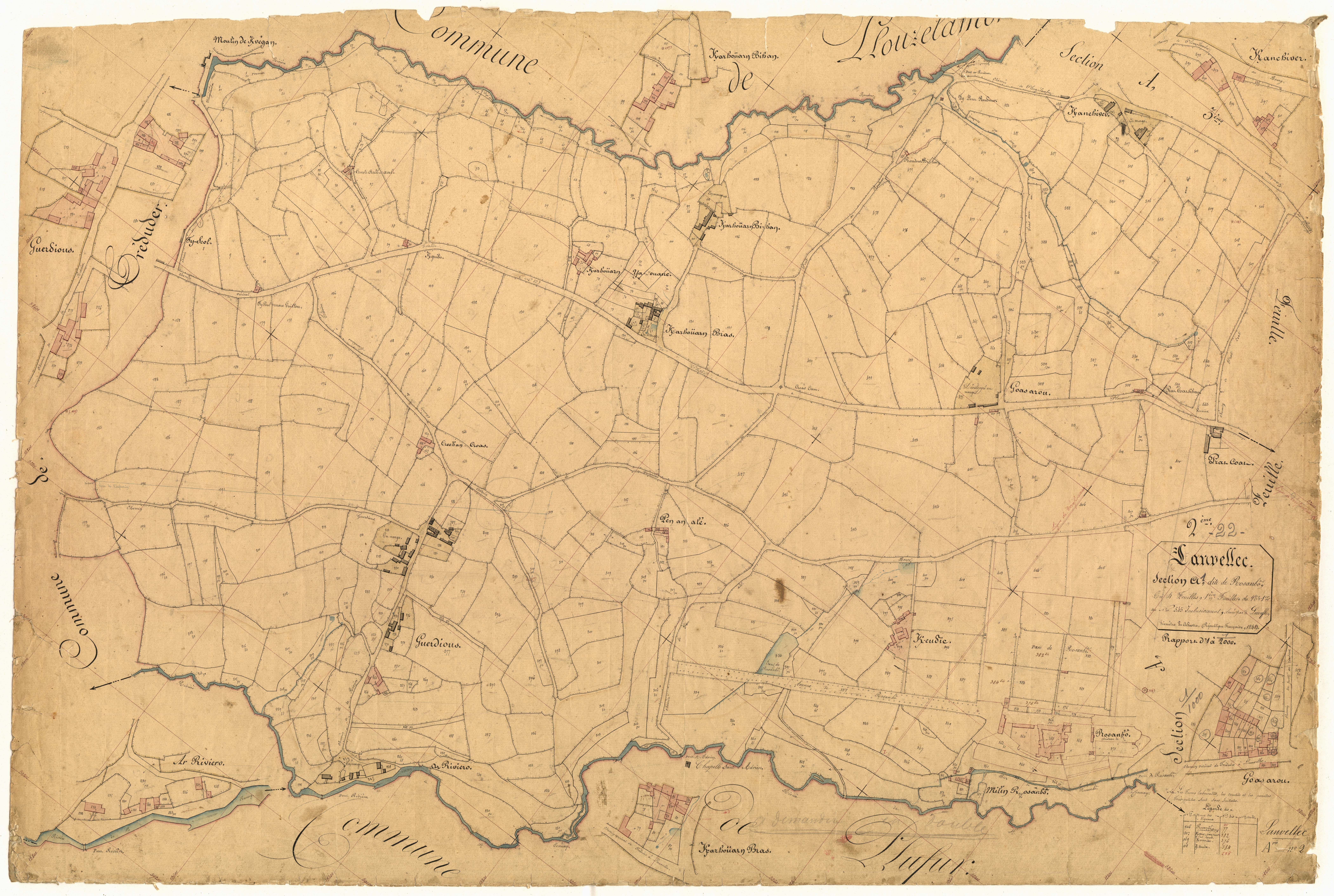 Lanvellec - Section A, 1re feuille
