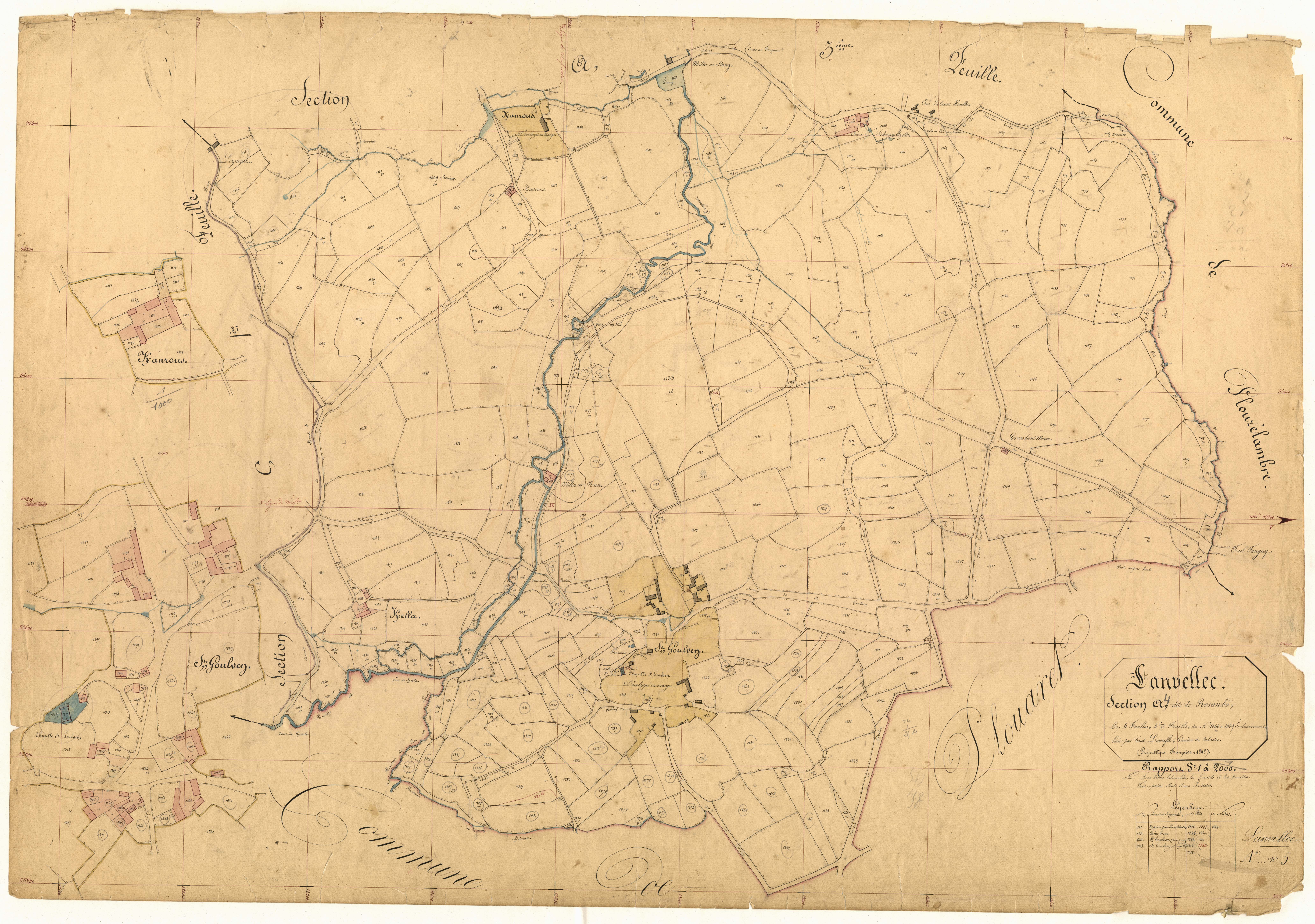Lanvellec - Section A, 4e feuille