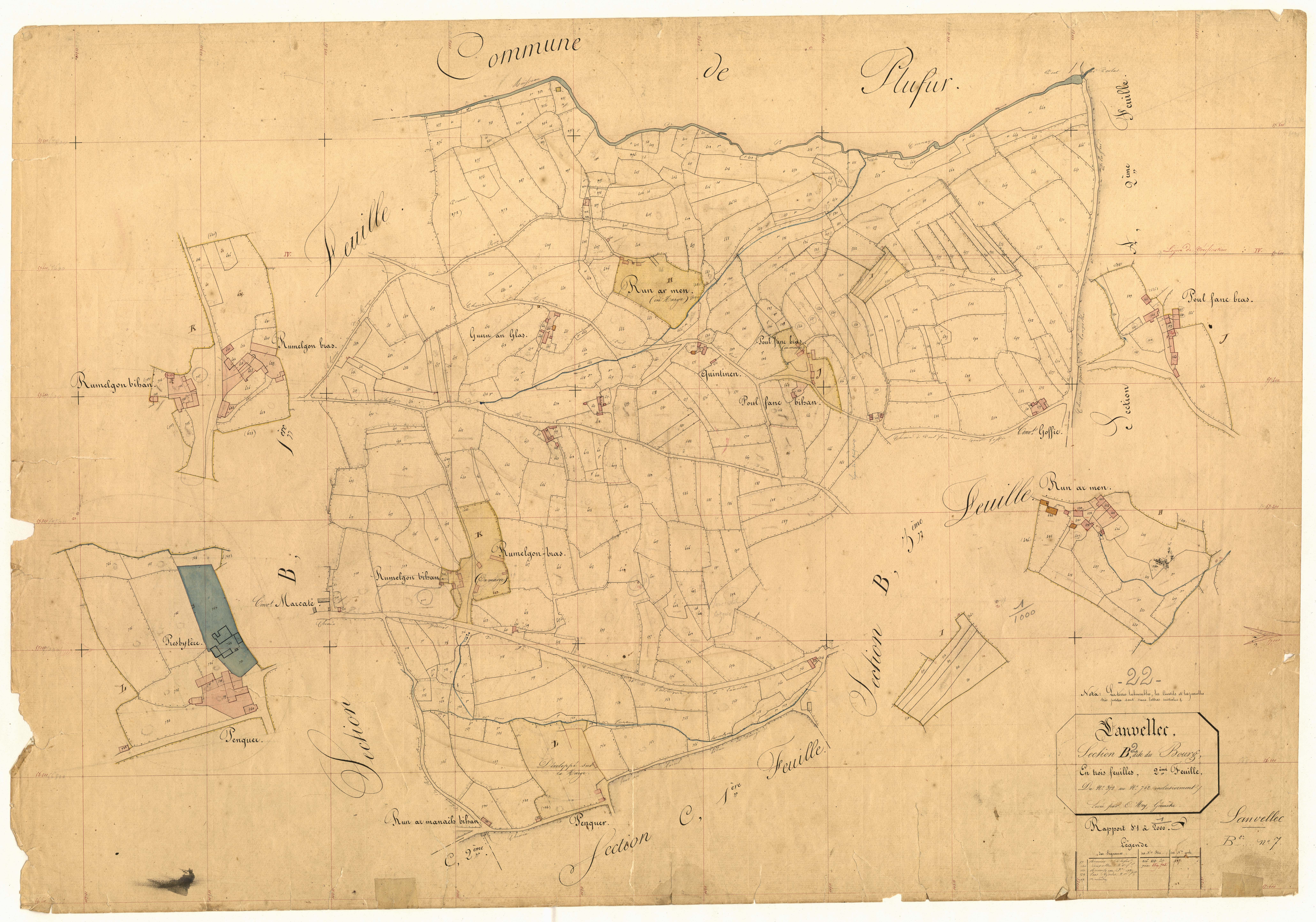 Lanvellec - Section B, 2e feuille