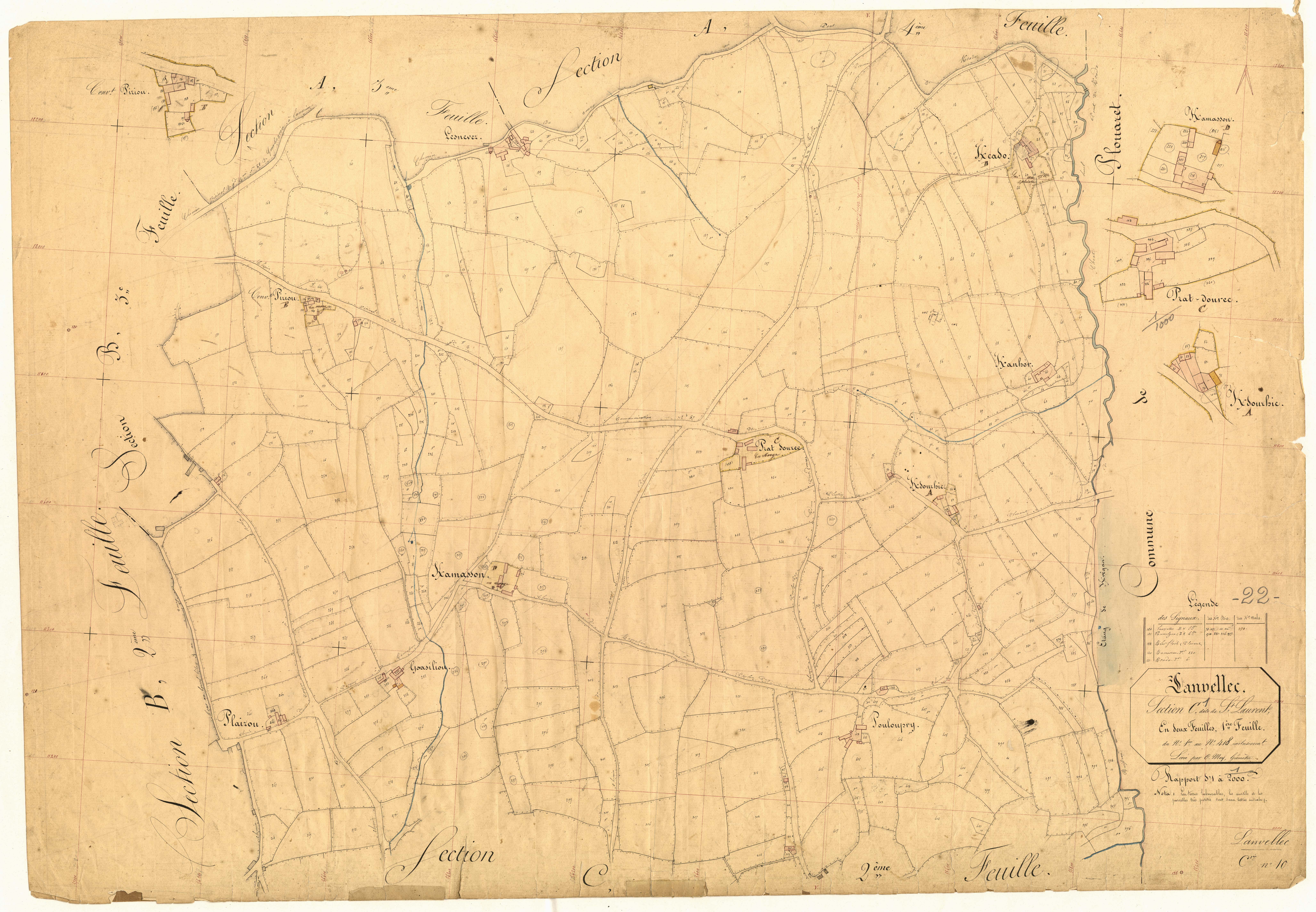 Lanvellec - Section C, 1re feuille