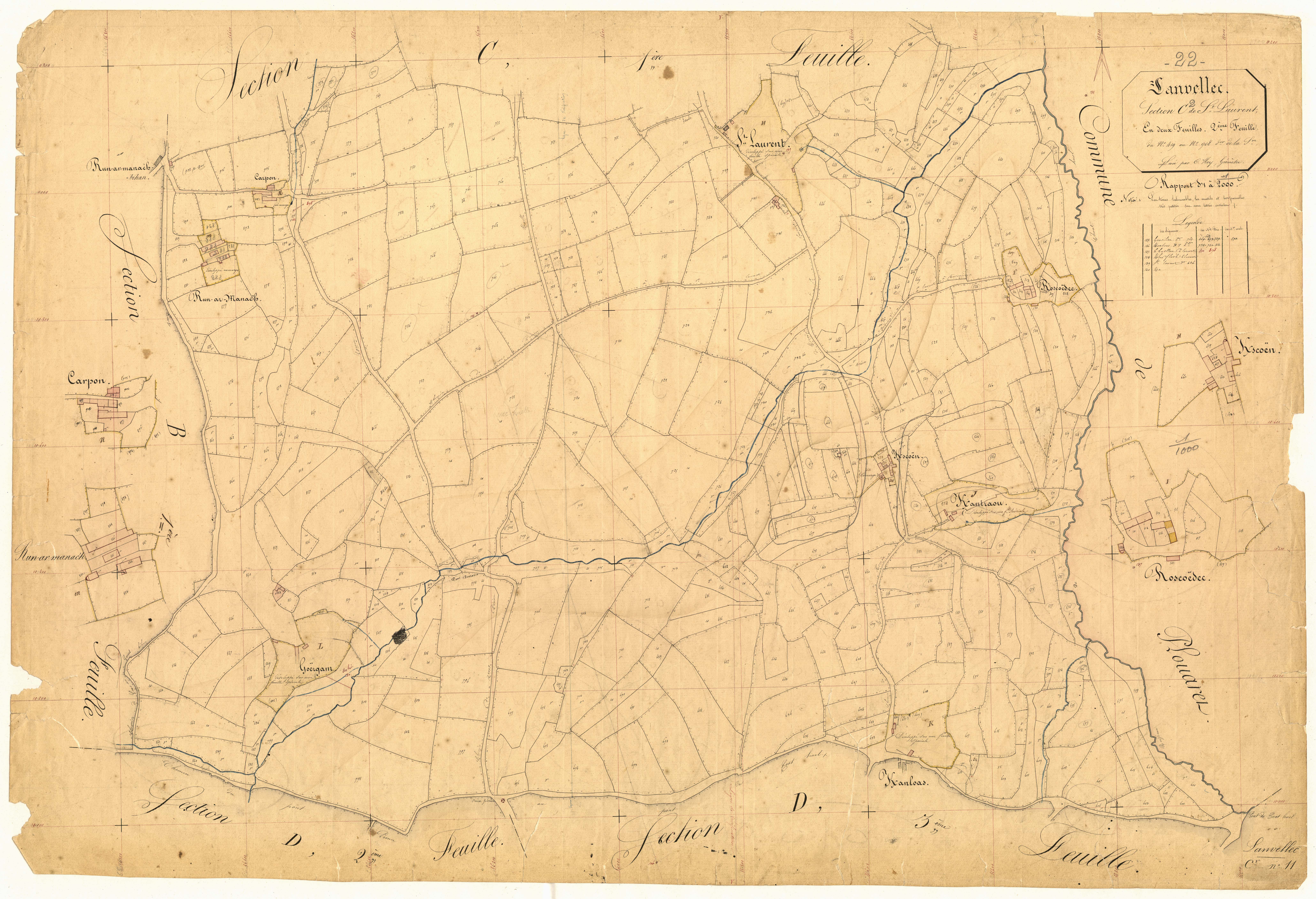 Lanvellec - Section C, 2e feuille