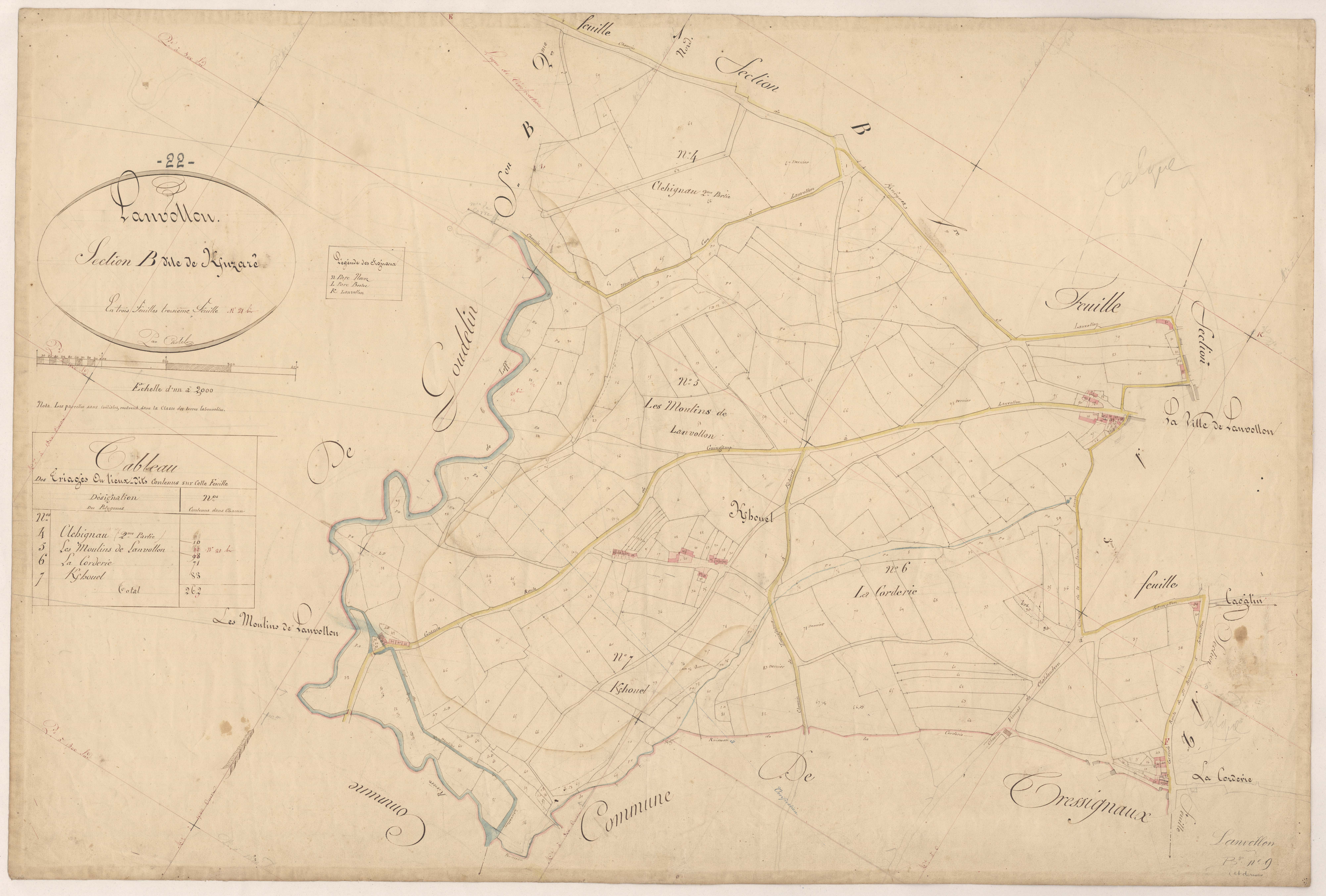 Lanvollon - Section B, 3e feuille