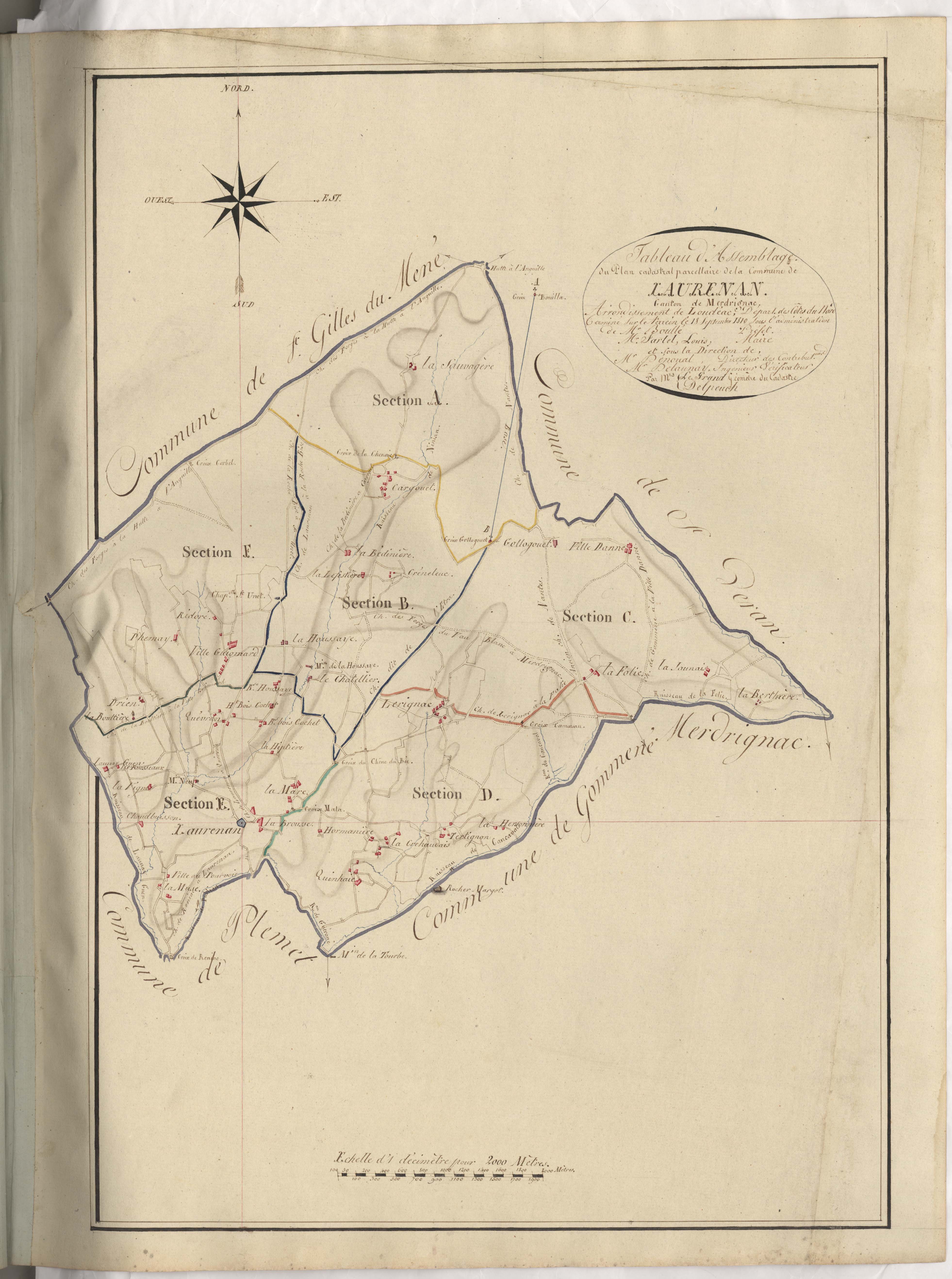 Laurenan - Tableau d'assemblage