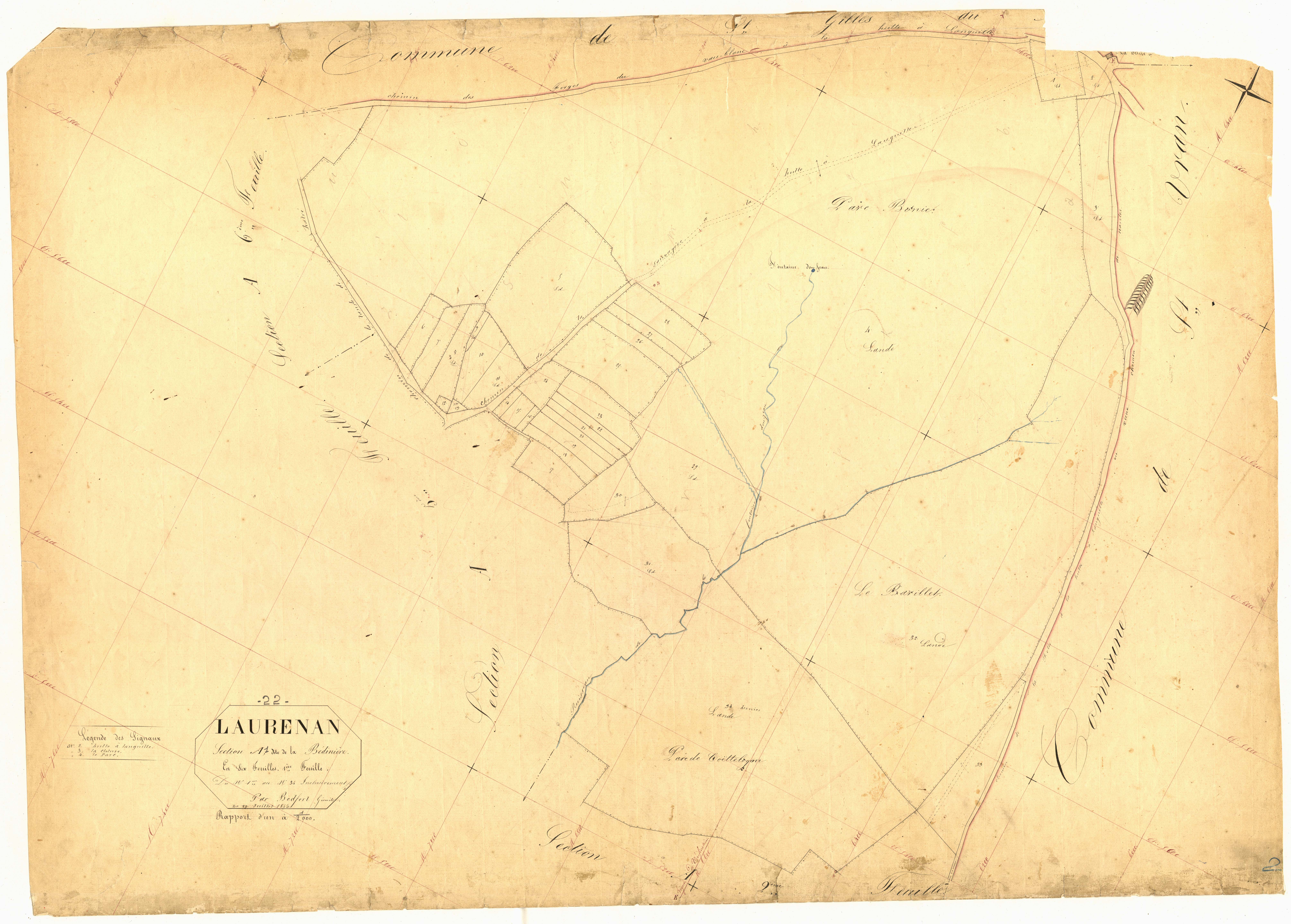 Laurenan - Section A, 1re feuille