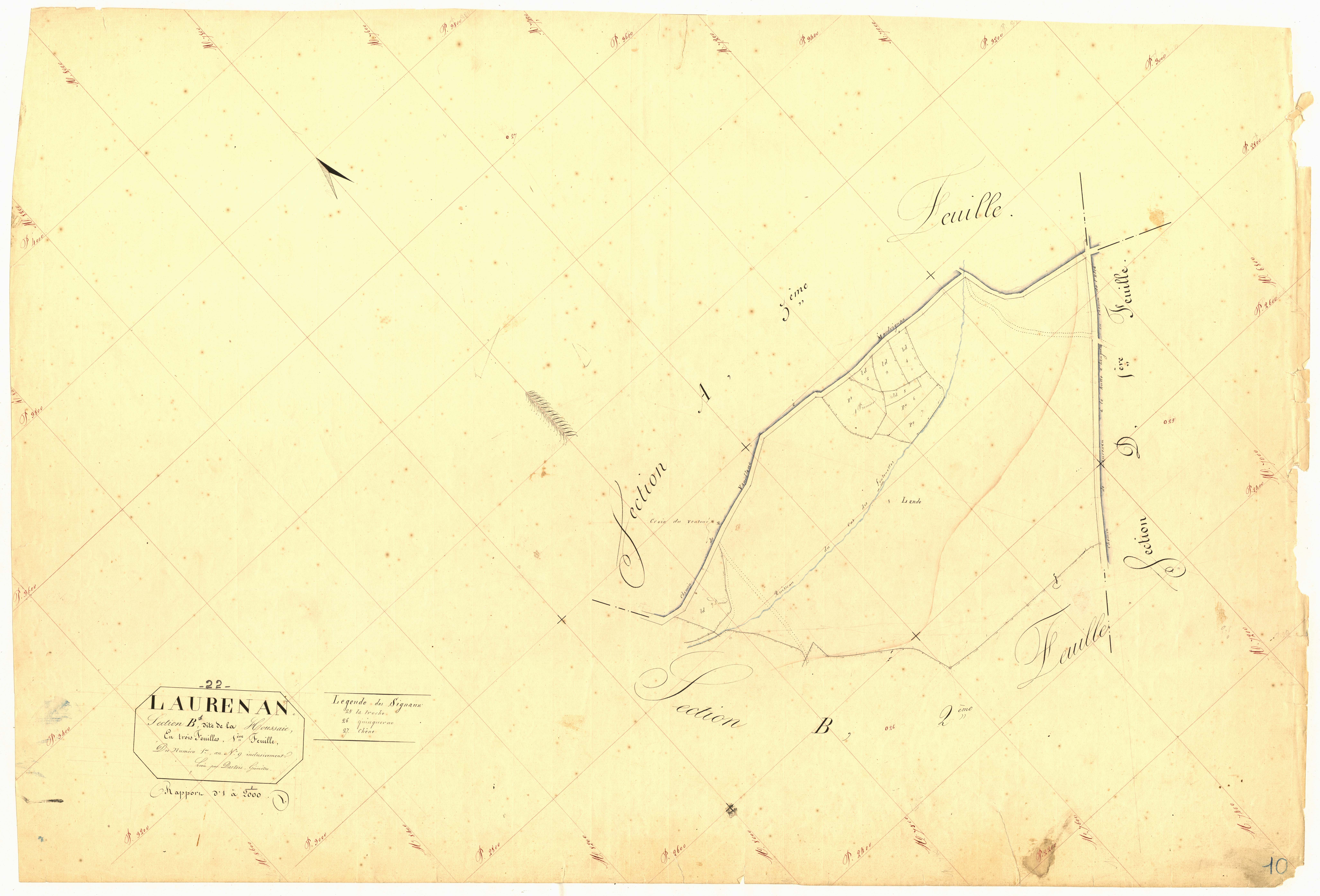 Laurenan - Section B, 1re feuille