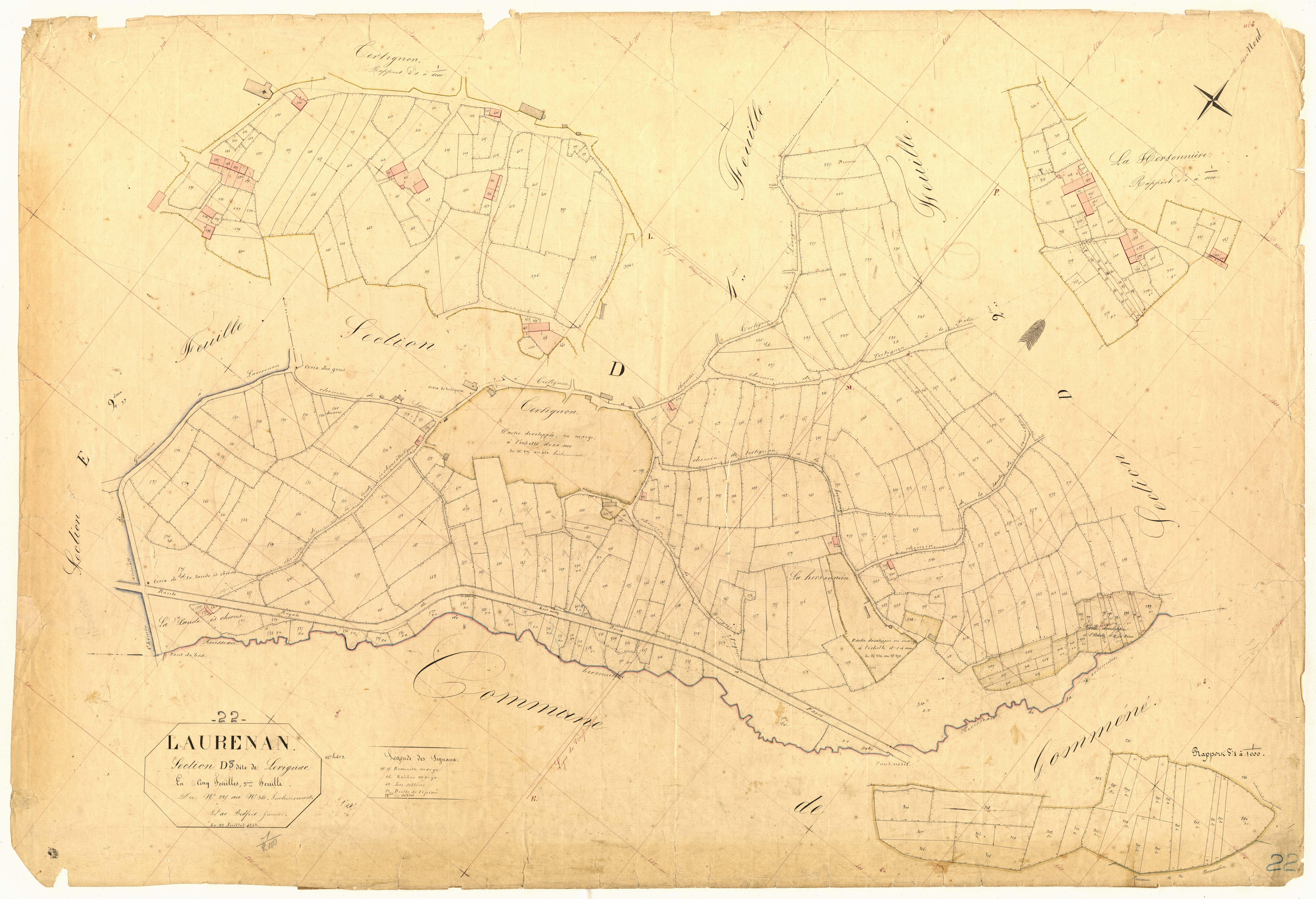 Laurenan - Section D, 3e feuille