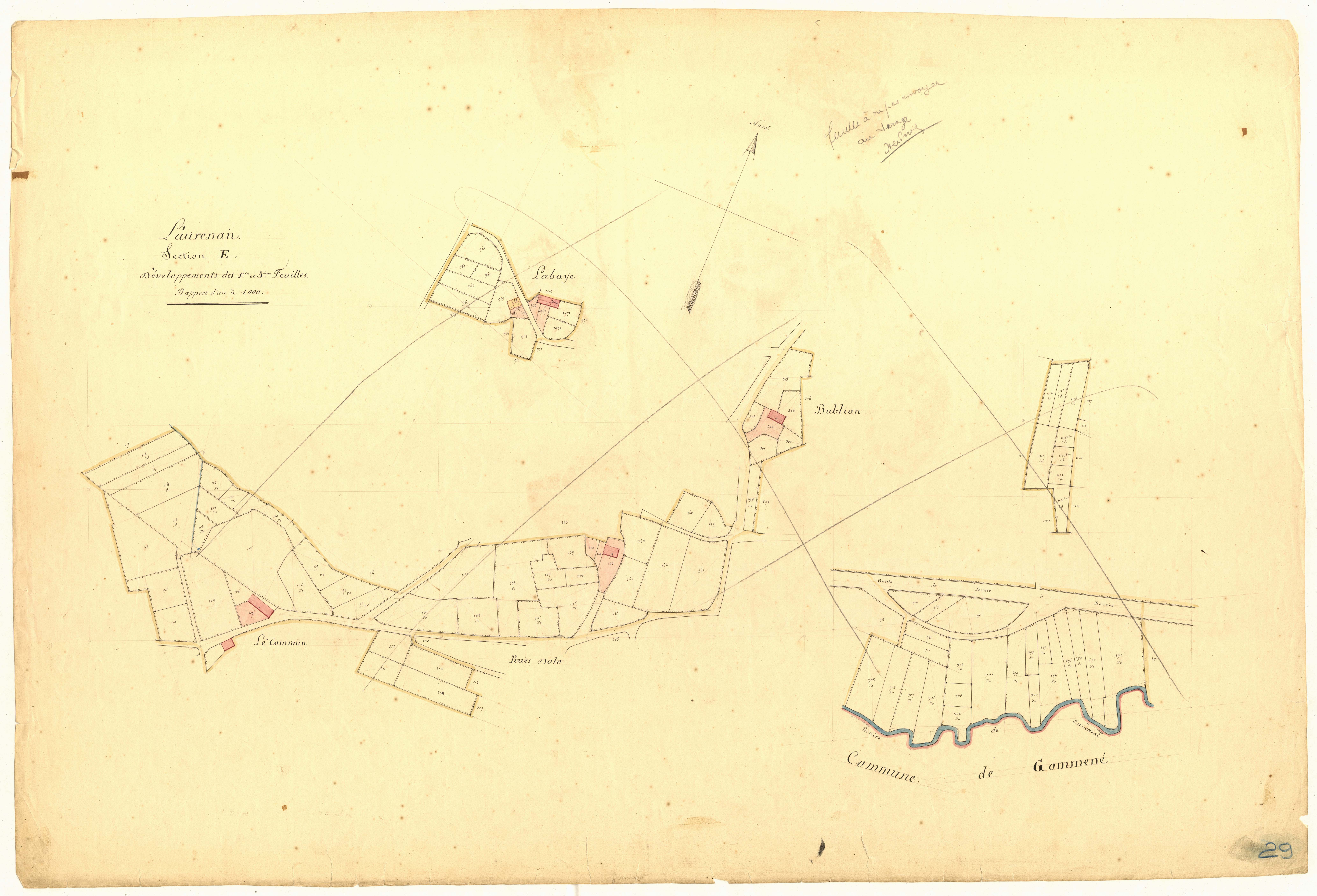 Laurenan - Section E, 1re feuille