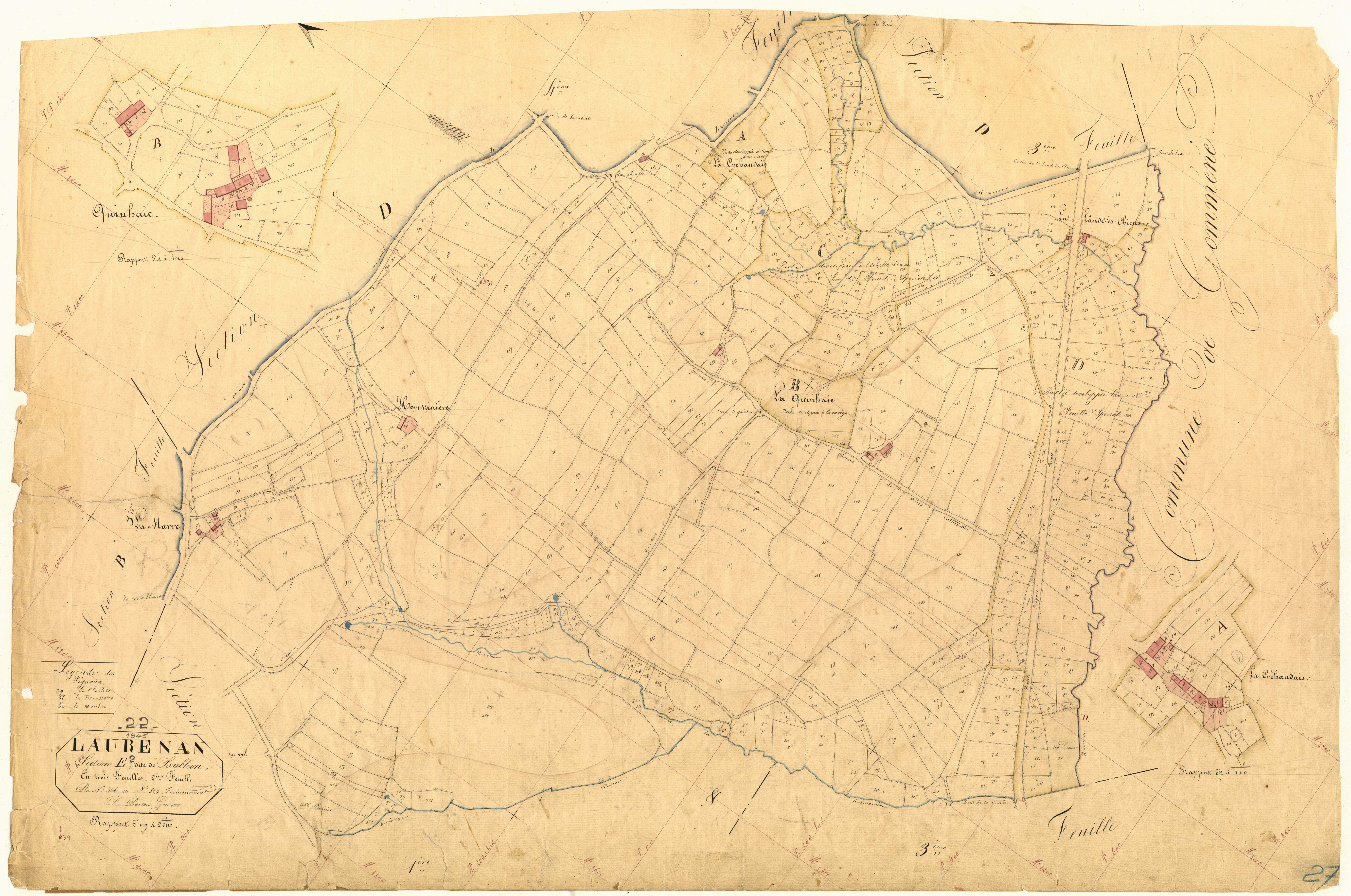 Laurenan - Section E, 2e feuille : développement
