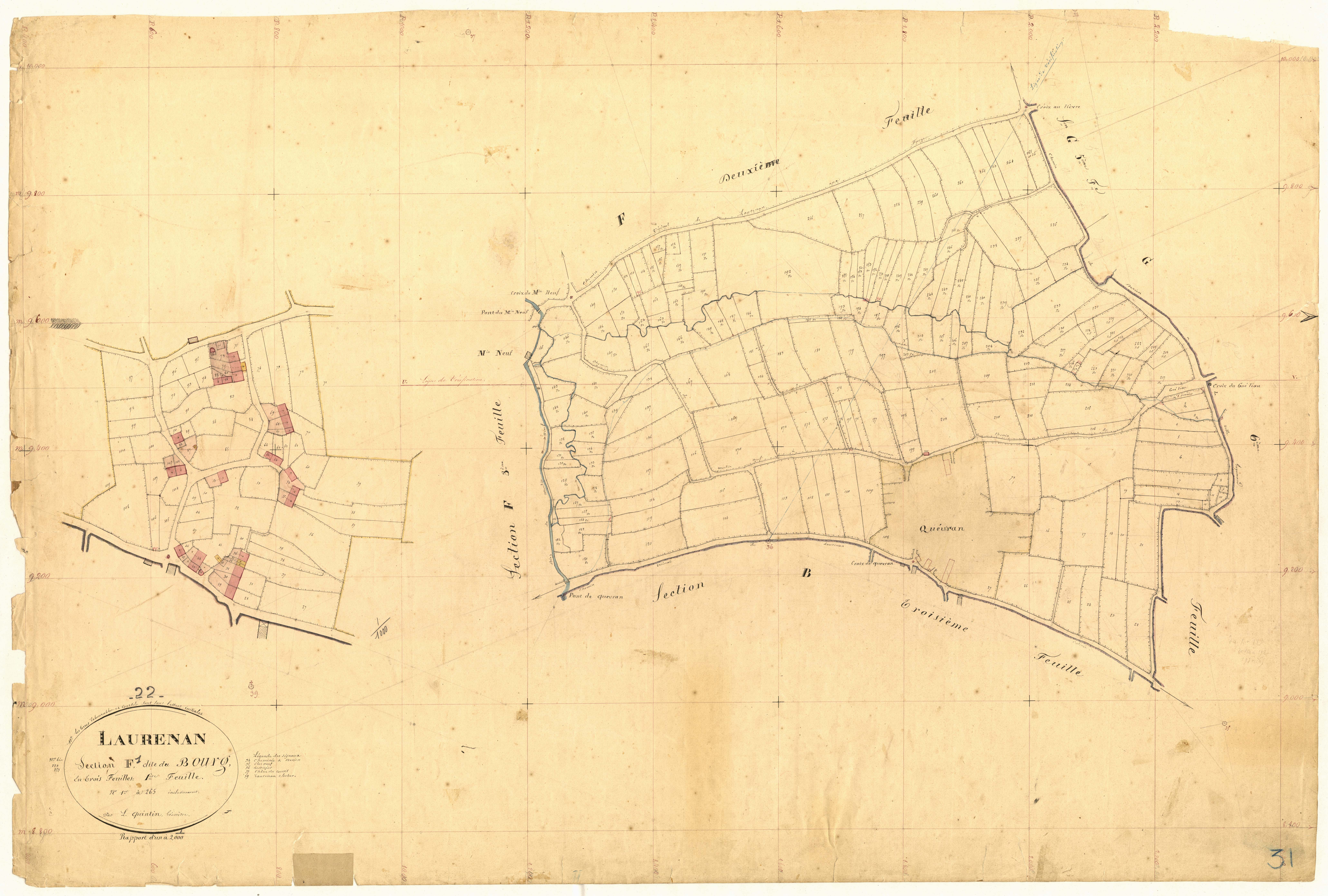 Laurenan - Section F, 1re feuille