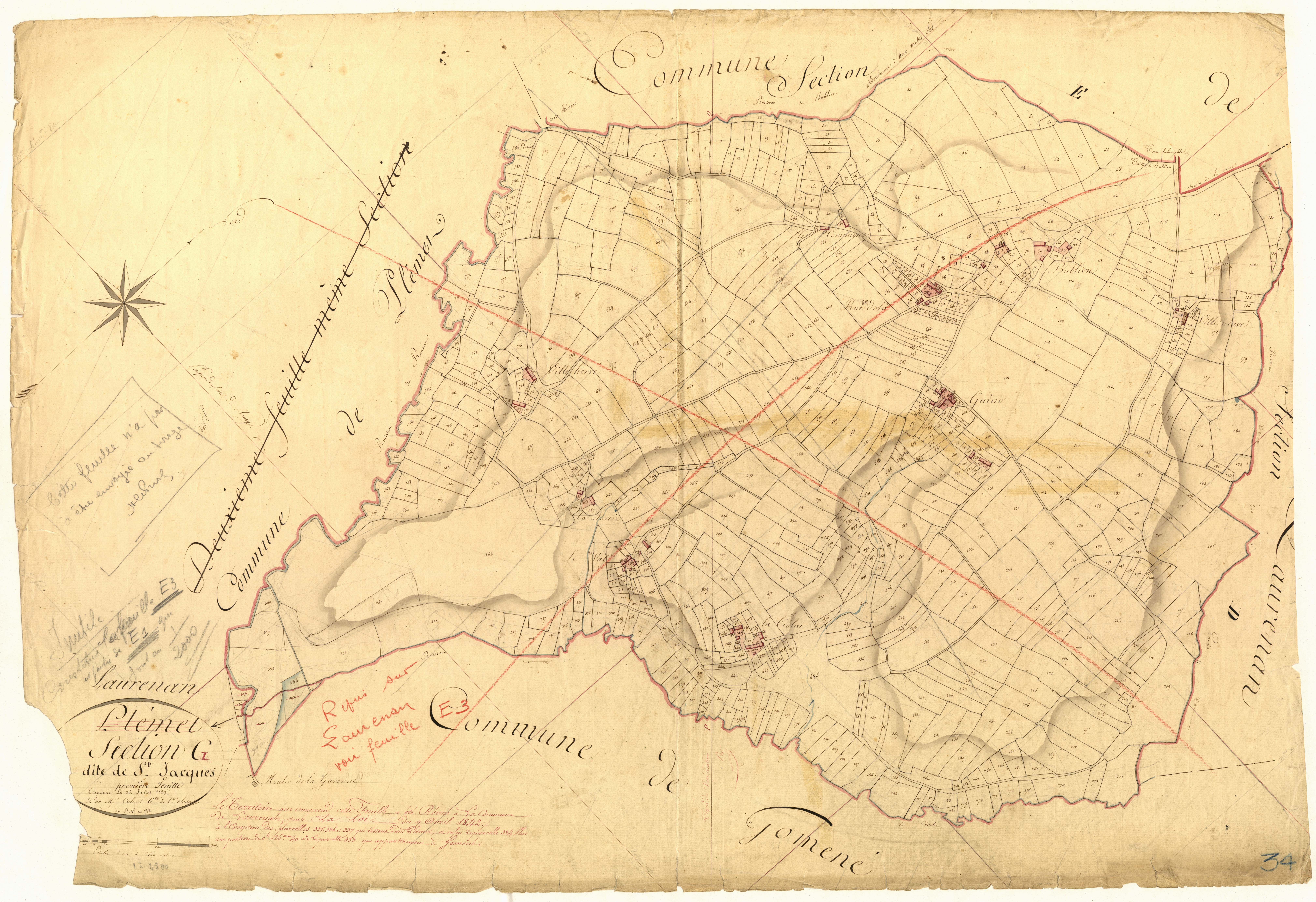 Laurenan - Section G, 1re feuille