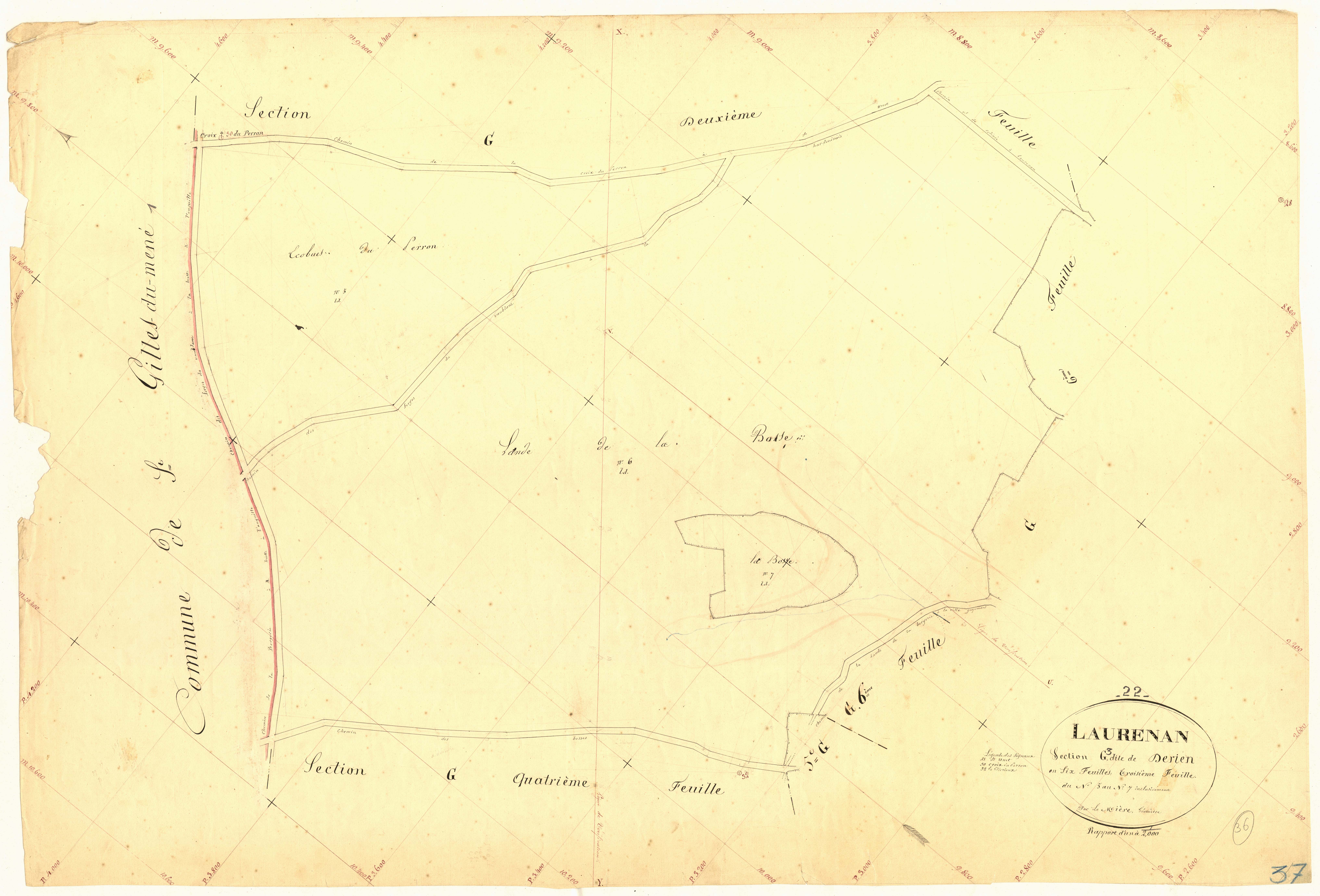 Laurenan - Section G, 3e feuille