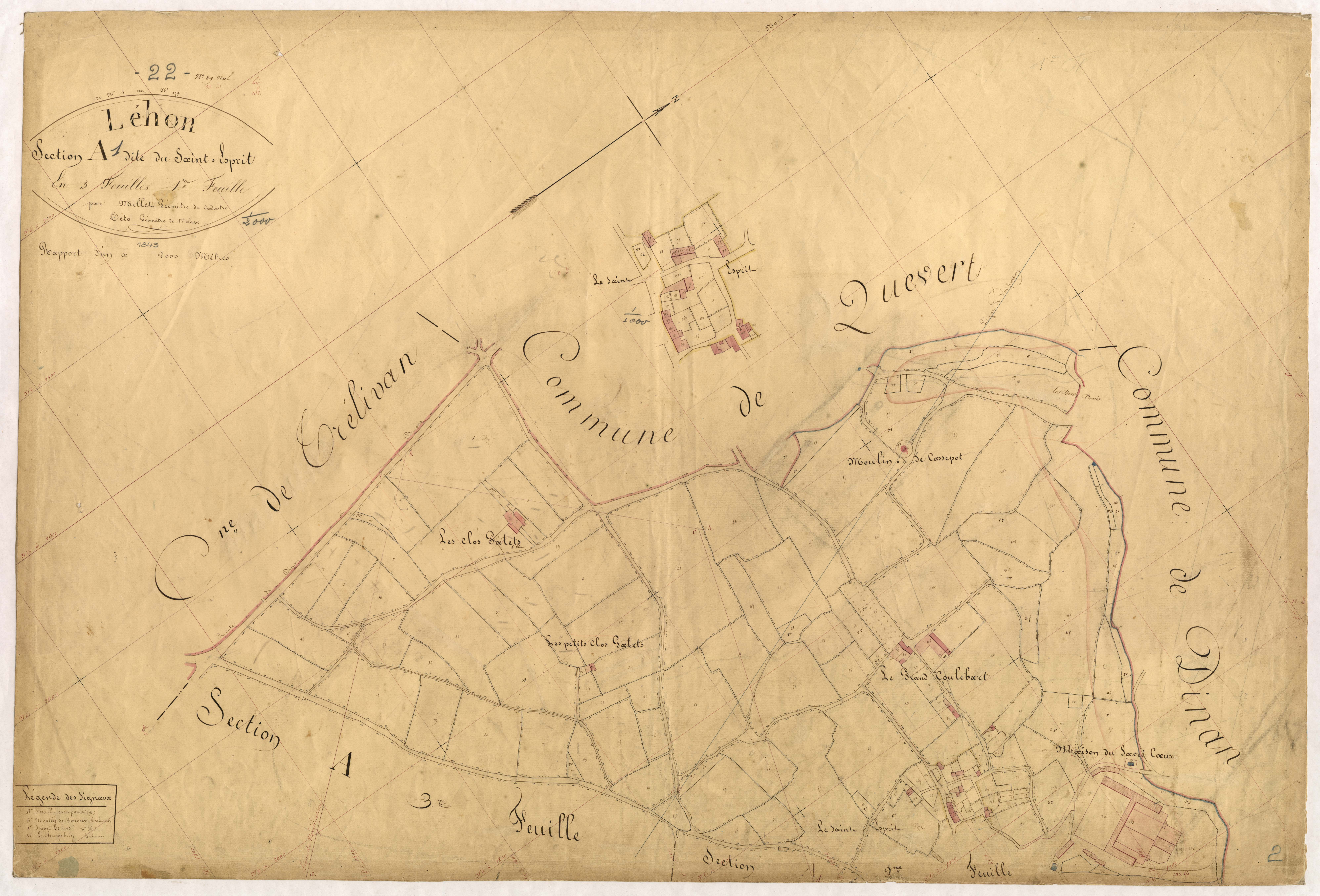 Léhon - Section A, 1re feuille