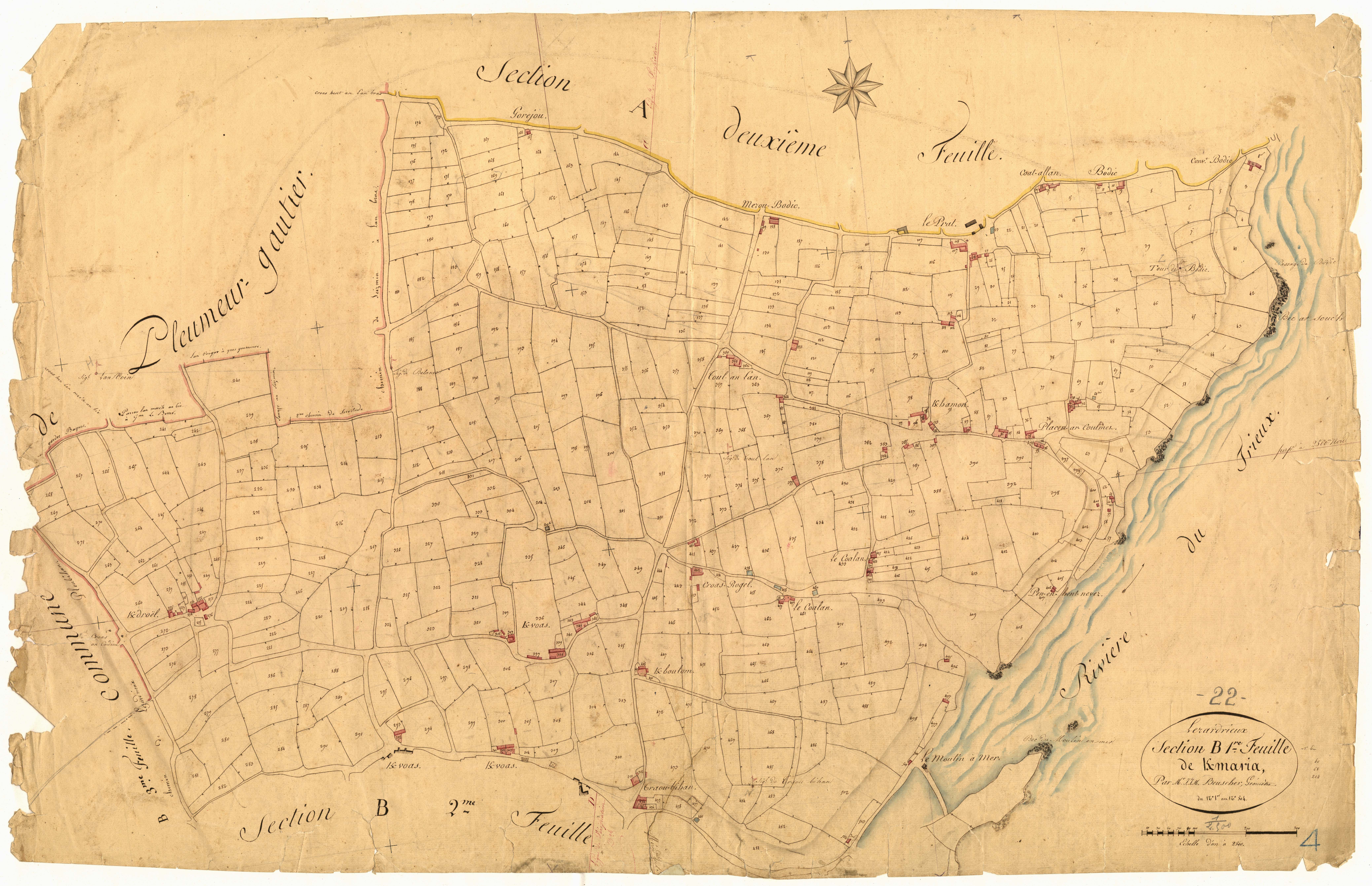 Lézardrieux - Section B, 1re feuille