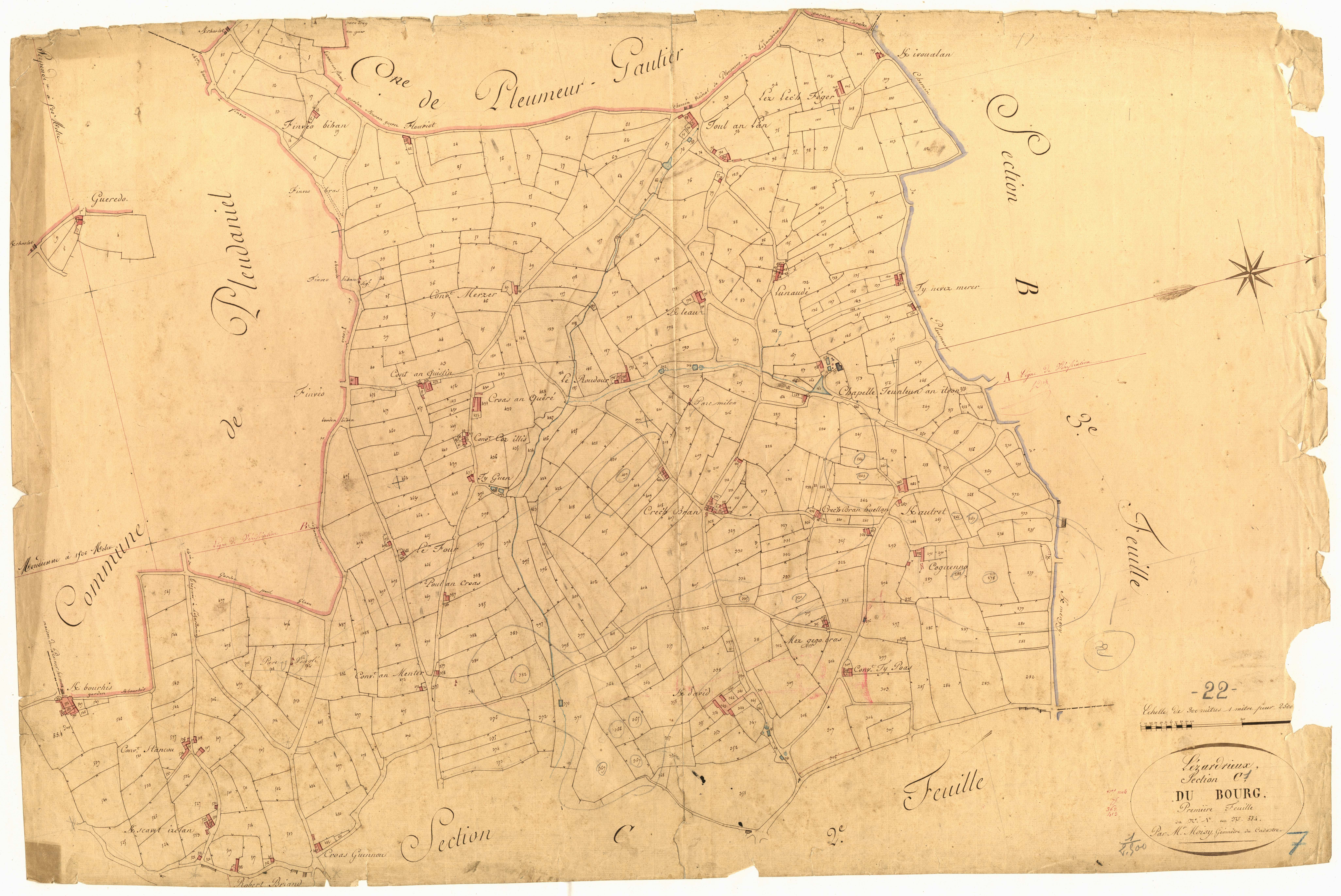 Lézardrieux - Section C, 1re feuille